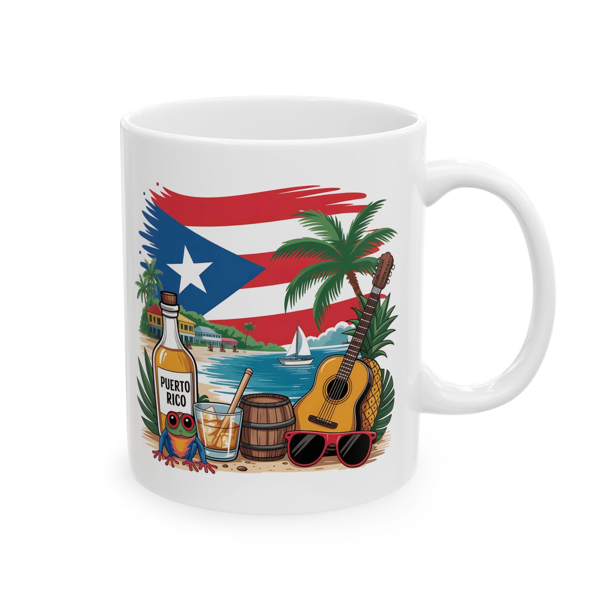 Puerto Rico, Boricua, coqui, Mug