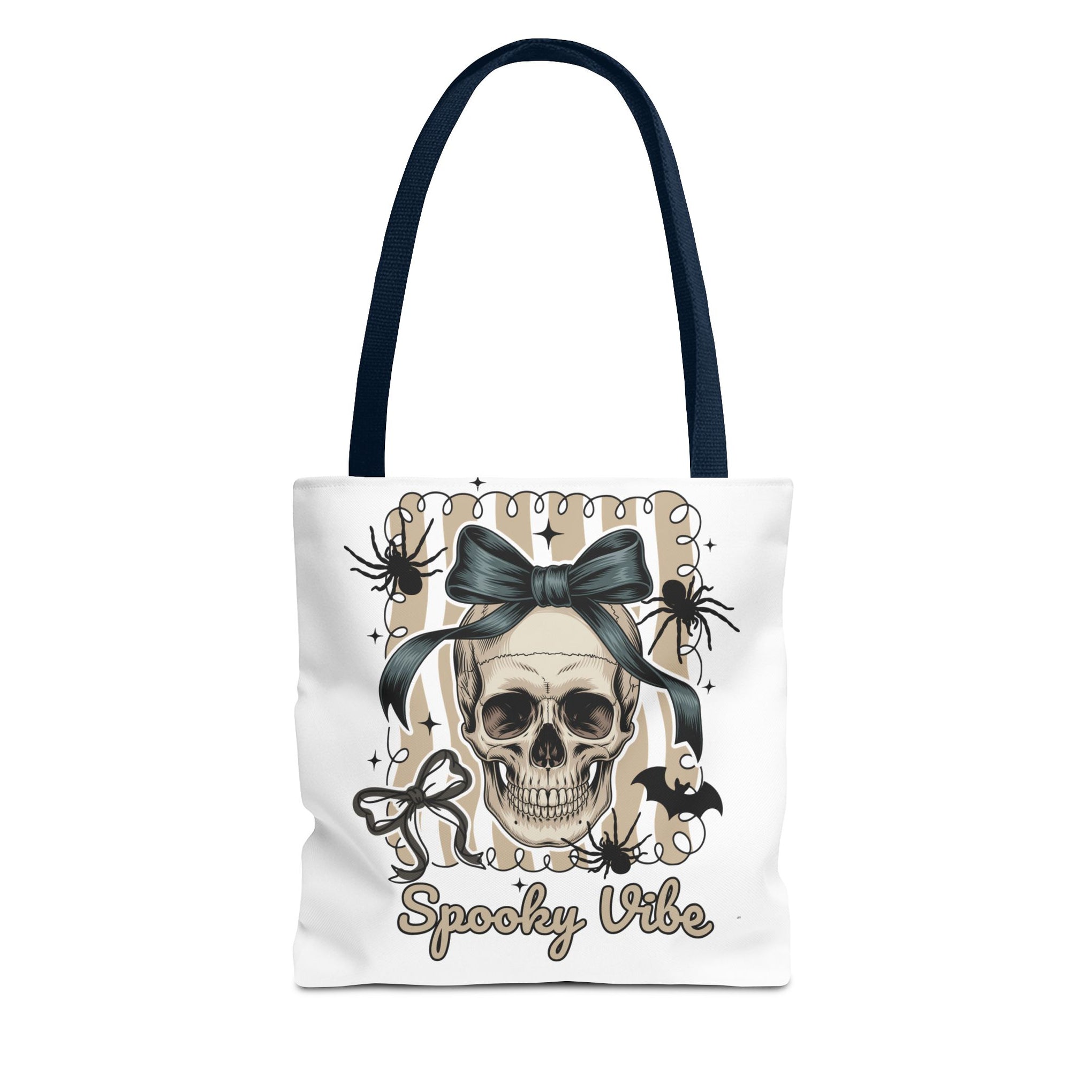 Halloween Coquette Bow Skull Preppy Bag