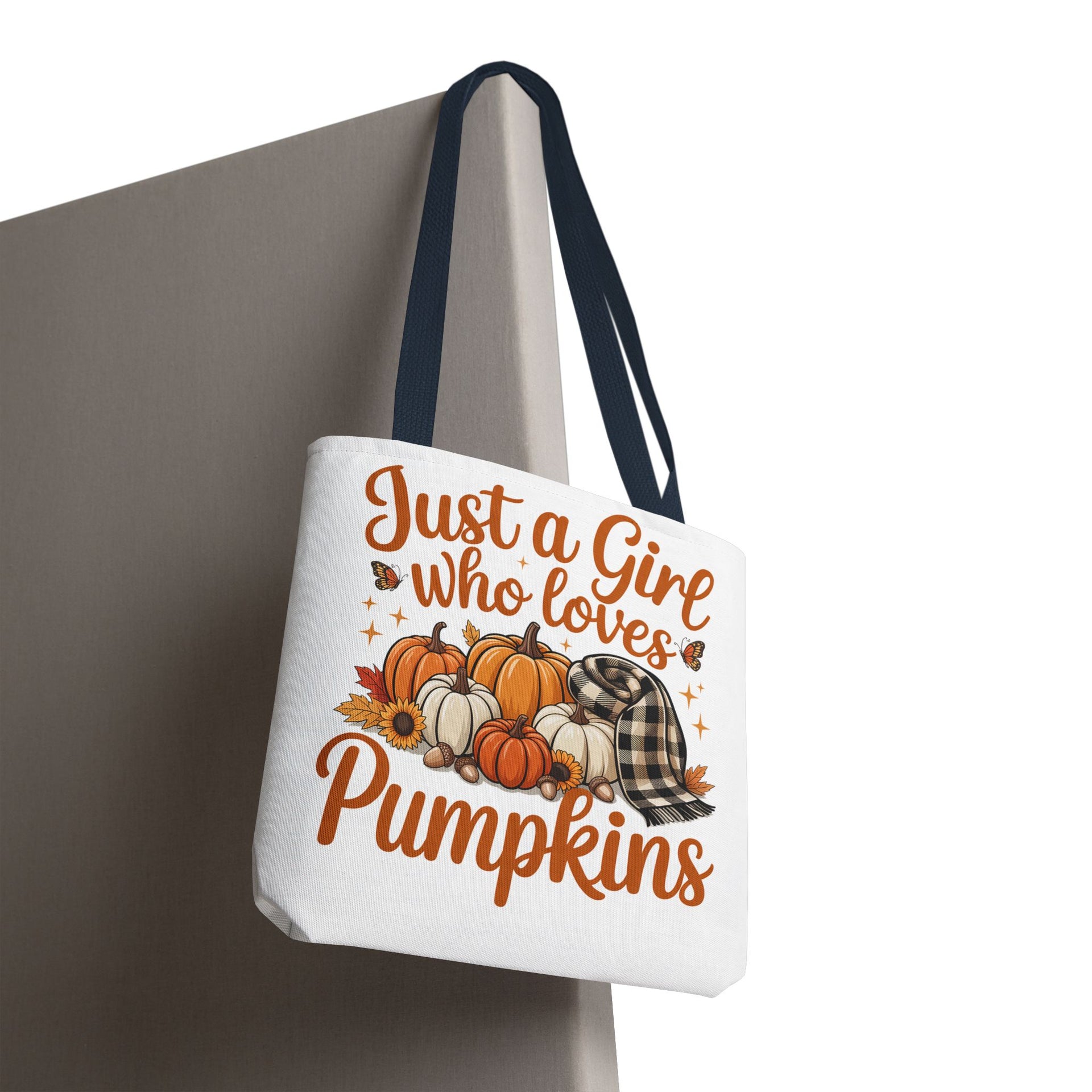 Just a Girl Who Loves Pumpkins, Fall , Retro Halloween Bag, Cute Halloween Must Halloween, Retro Halloween Bag