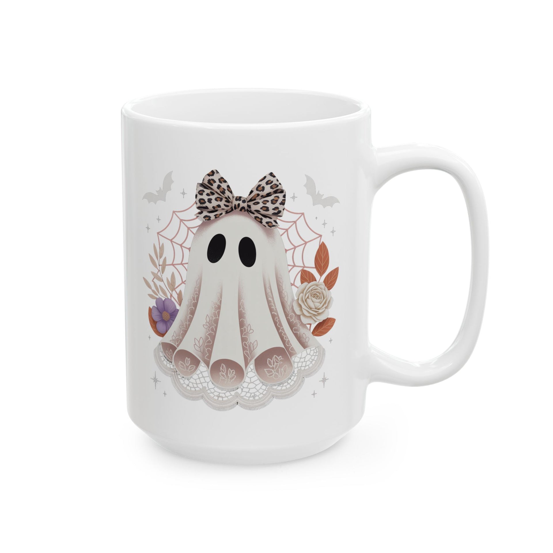 Ghost Lace Bow, Boo Ghost Shirt Cup