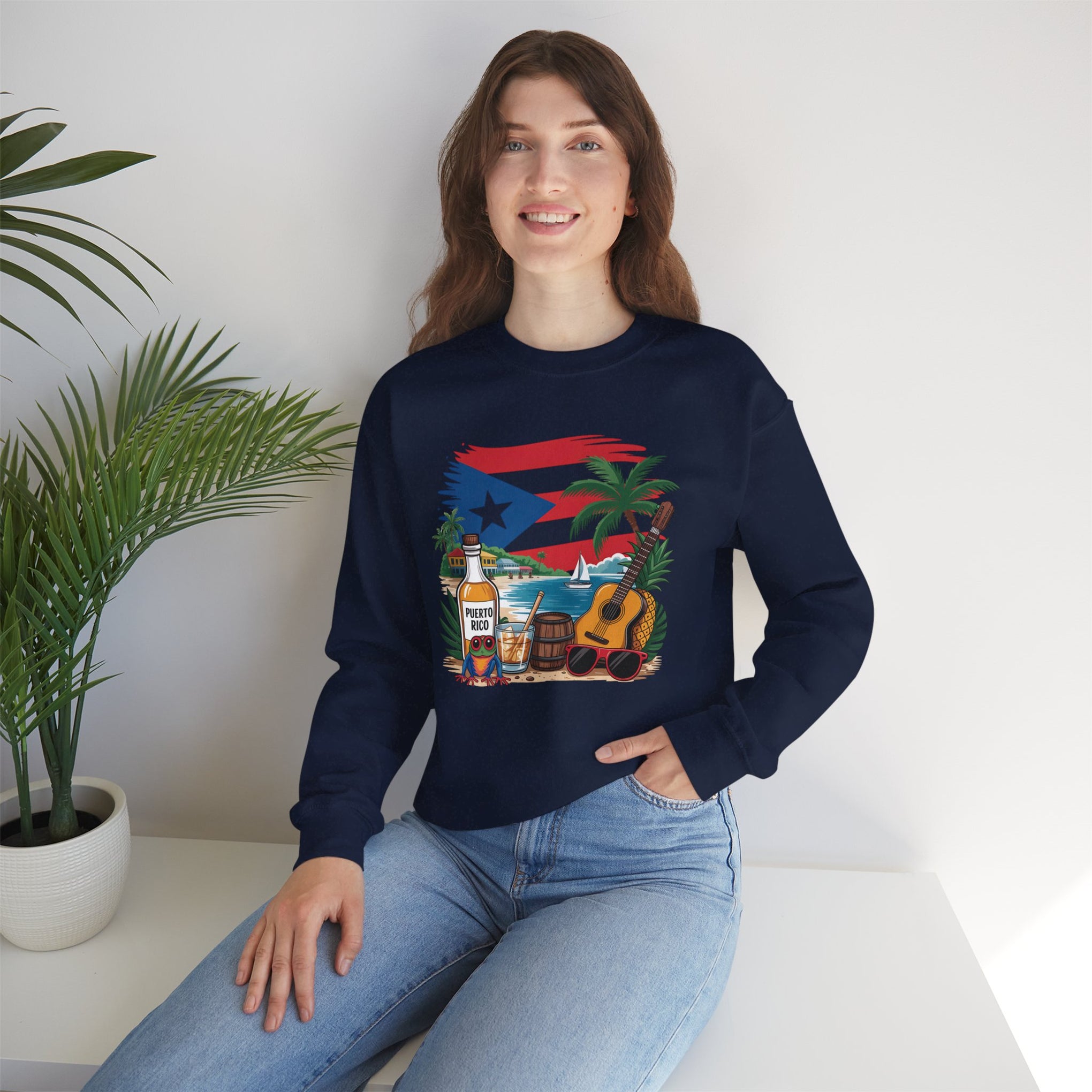 Boricua, Puerto Rico, Coqui Sweatshirt