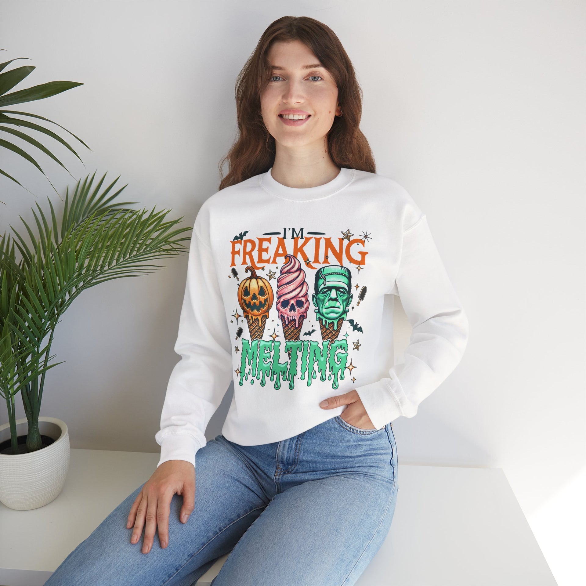 I'm Freaking Melting Sweatshirt, Halloween Sweatshirt