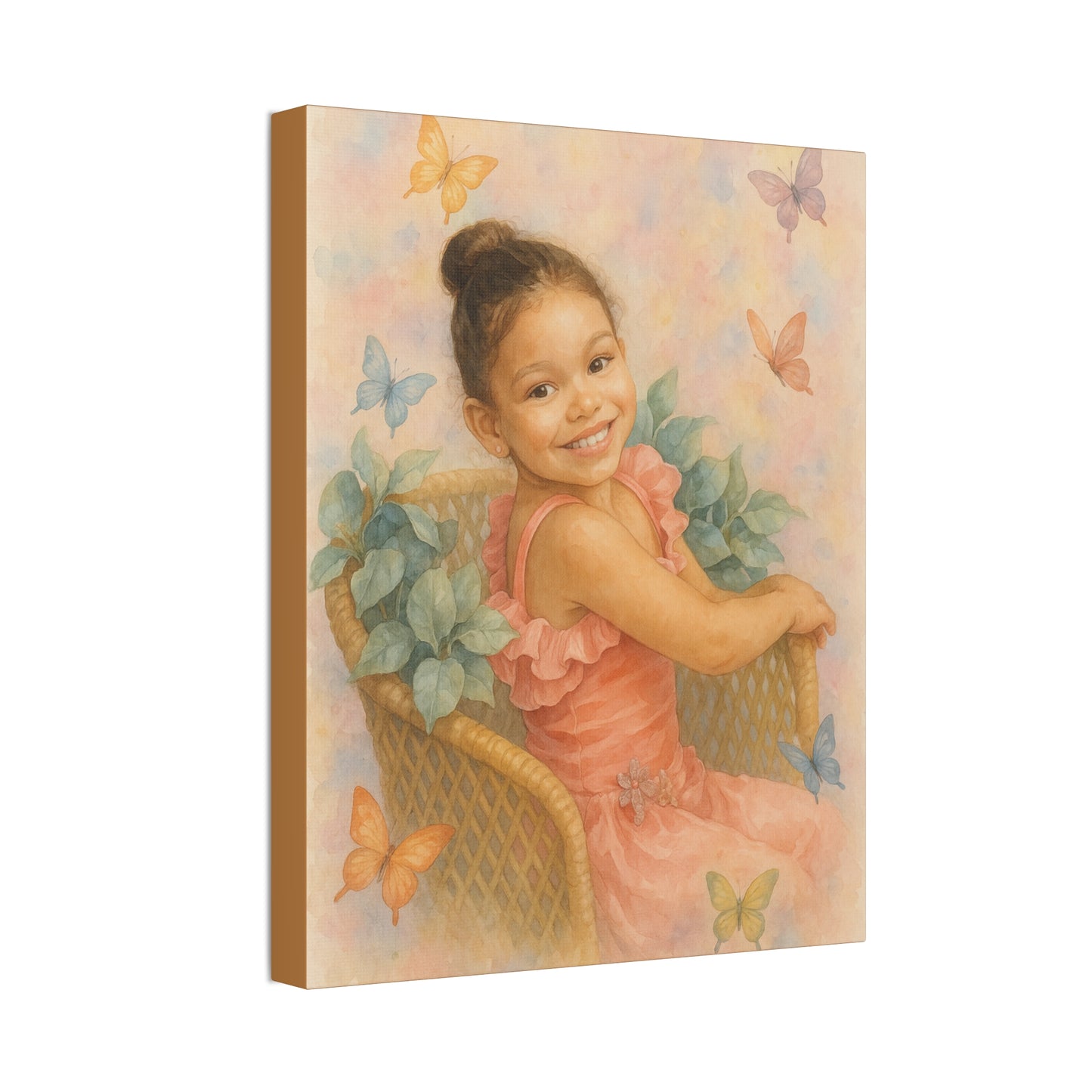 16x20 Vertical Custom Wall Art Whimsical Butterfly Canvas Art - 1.5' Stretched Wall Décor