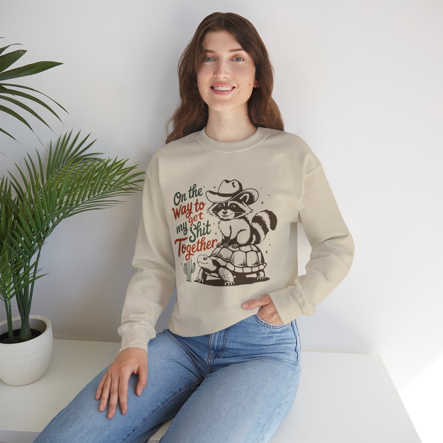 On My Way To Get My Sh*t together, Sweatshirt, Funny Unisex Crewneck, Gift for Homeowners, Soft and Cozy Casual Wear