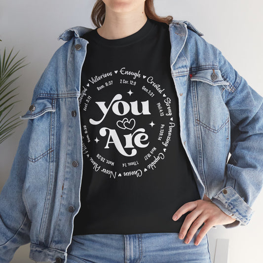 You Are Enough, Created, Strong, Amazing, Capable, Chosen, Never Alone, Loved, Beautiful, Victorious