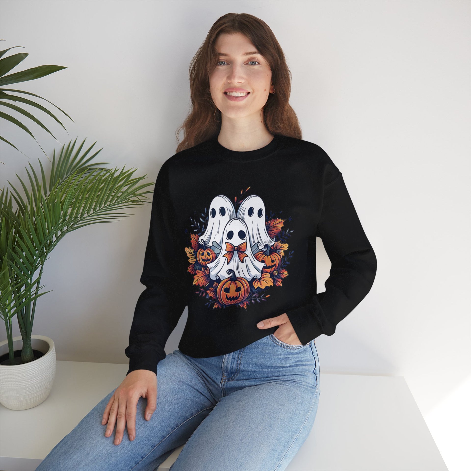 Retro Fall Ghost Sweatshirt