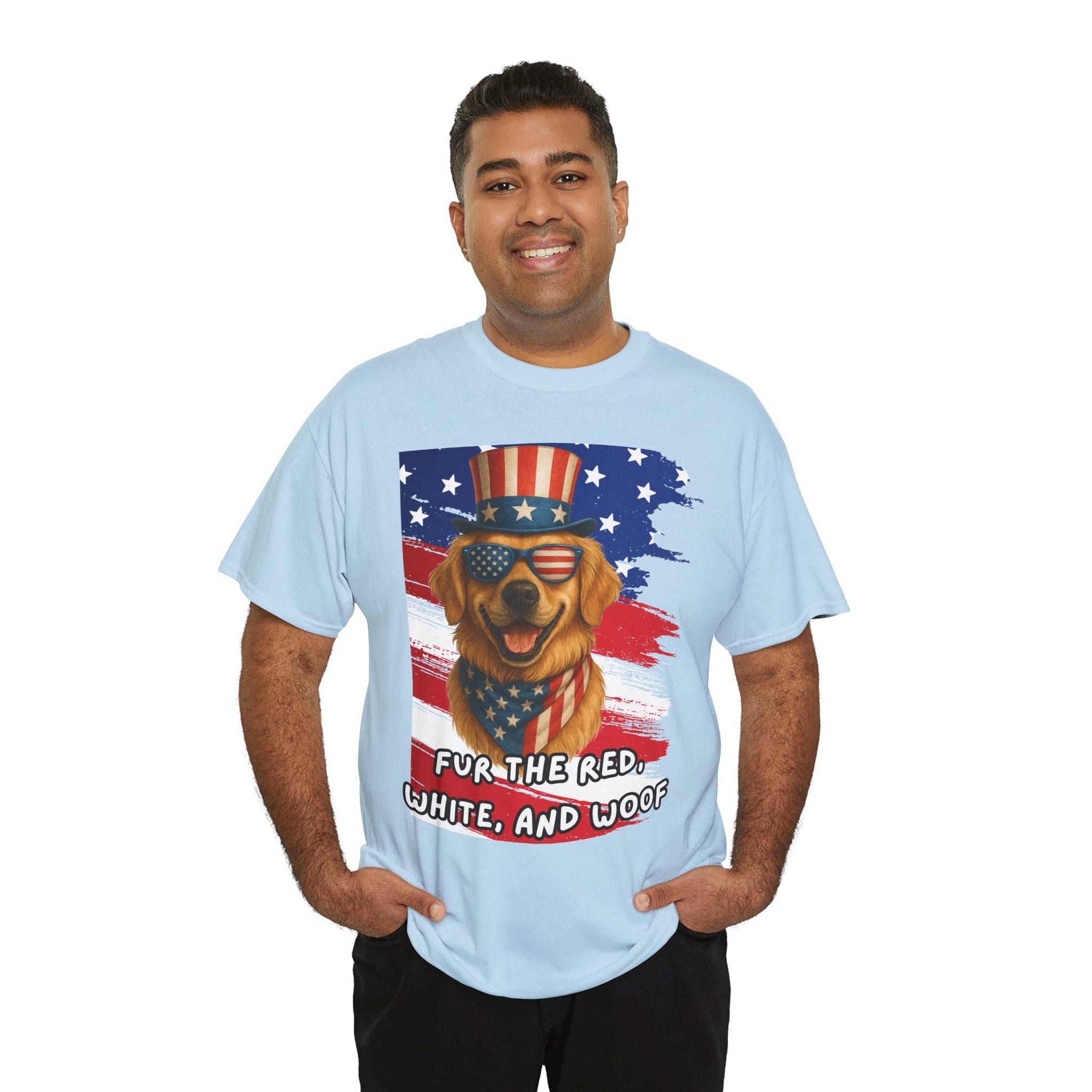 Fur the red, white and woof