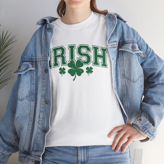 Irish Shamrocks Tee Shirt, Valentine's Day Holiday Gift, Unisex Cotton Shirt, Movie Lovers Apparel, Cozy Family Tee