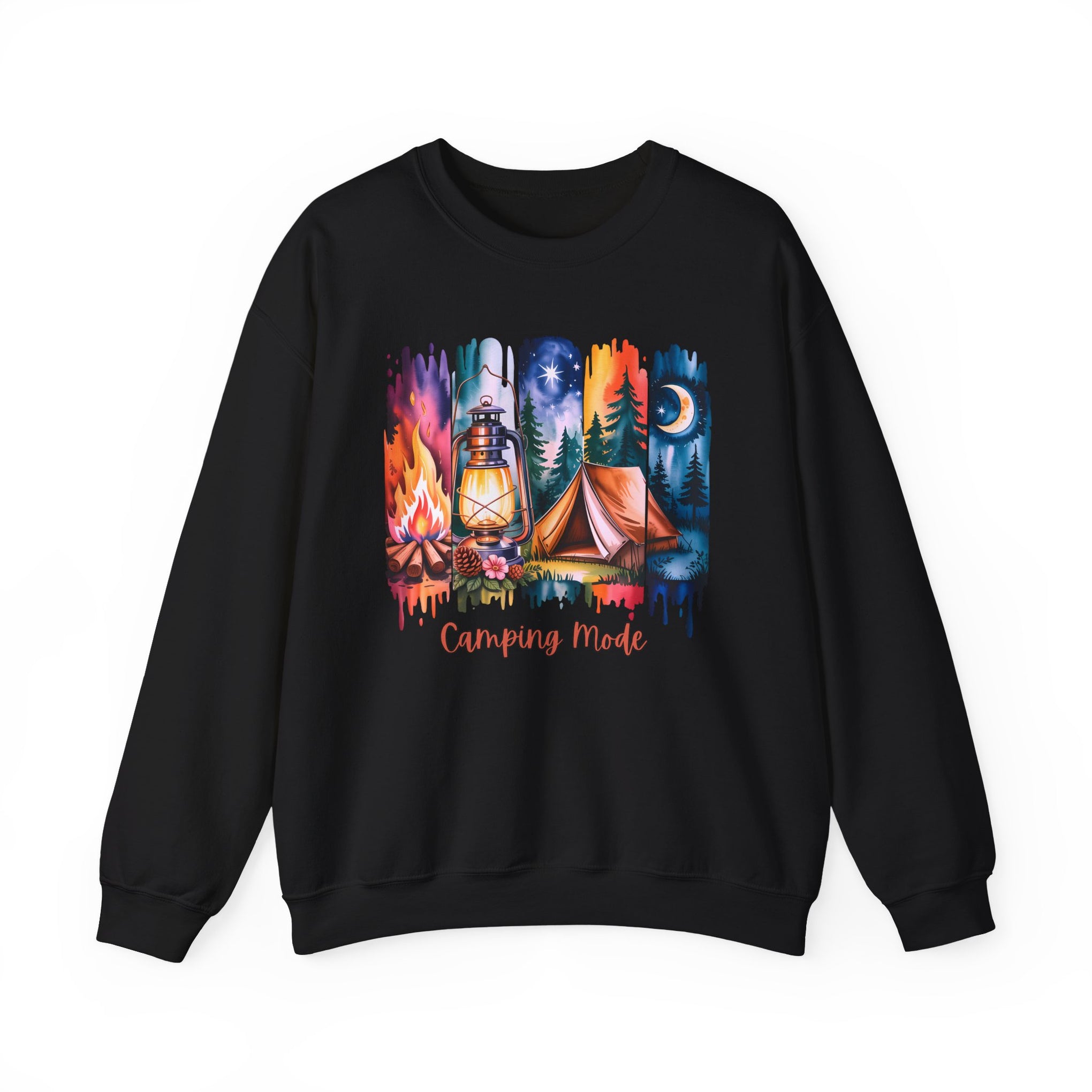 Camping Mode brush stroke Sweatshirt - Vintage Style Fall Season Sweatshirt