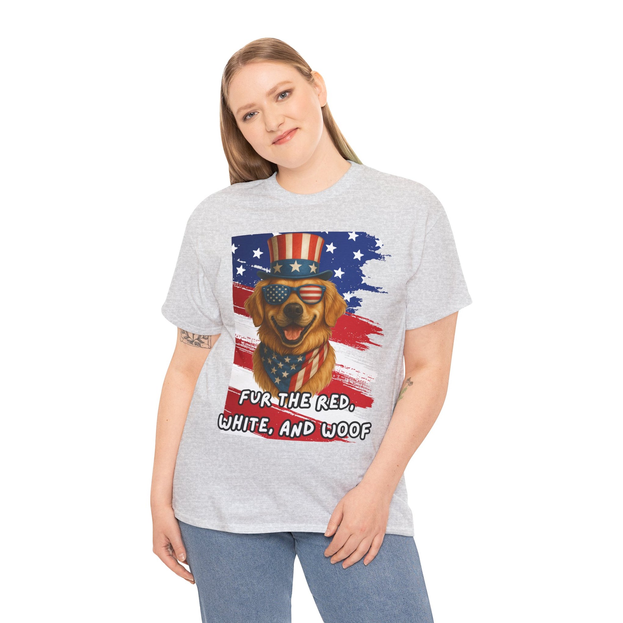 Fur the red, white and woof