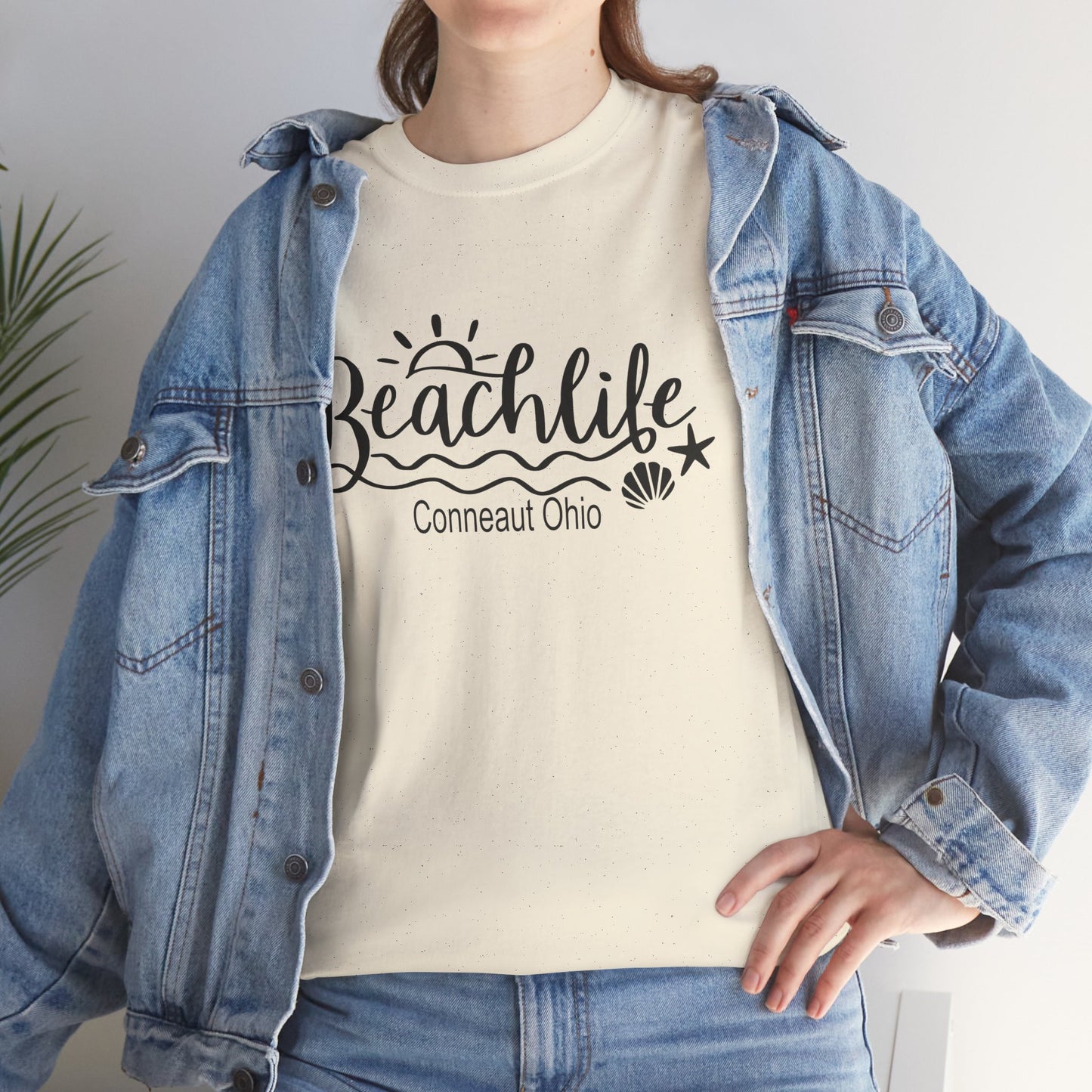 Beach Life Conneaut Ohio Tee Shirt, Home Town Gift, Unisex Cotton Shirt,Home Town Love, Comfy Apparel, Cozy Family Tee