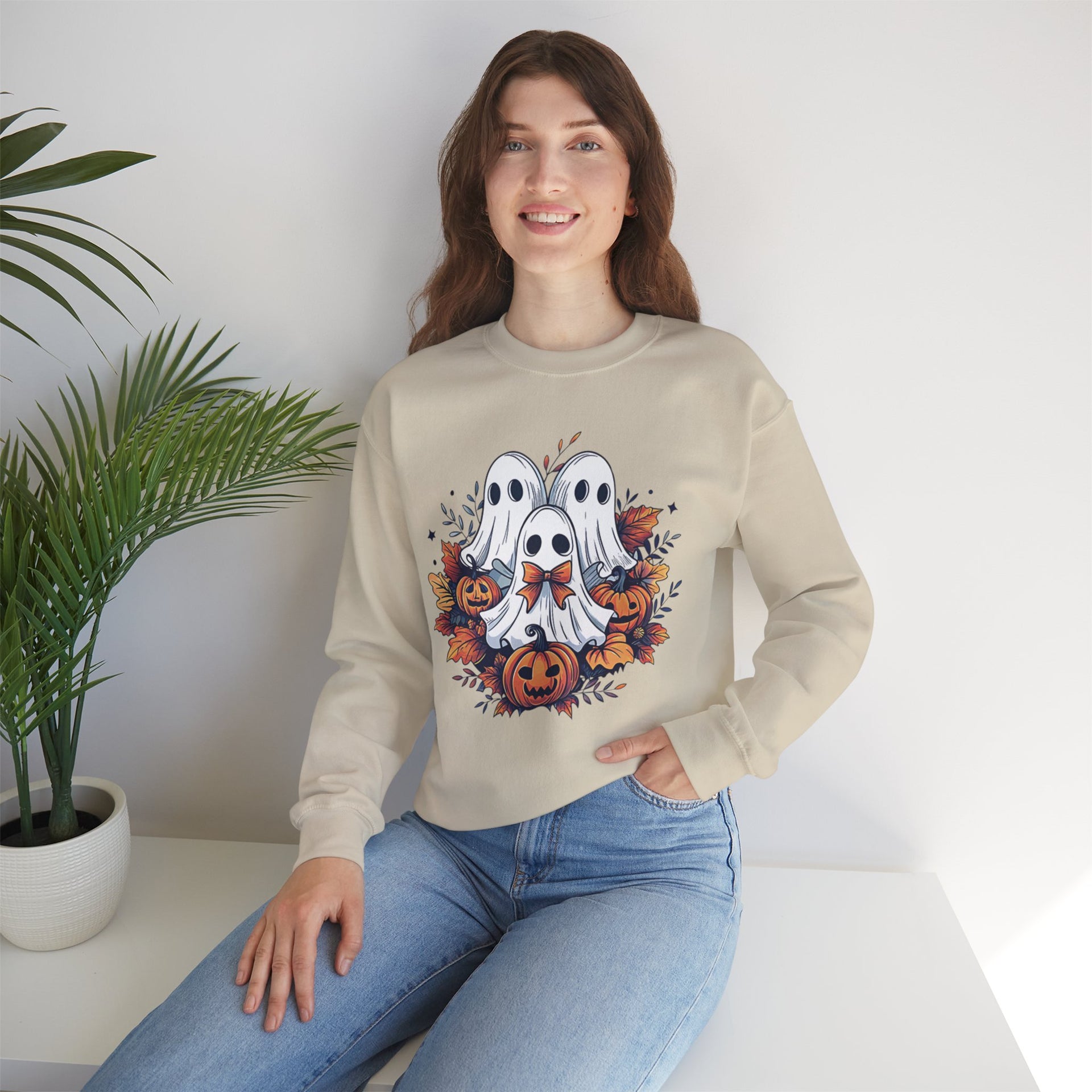 Retro Fall Ghost Sweatshirt