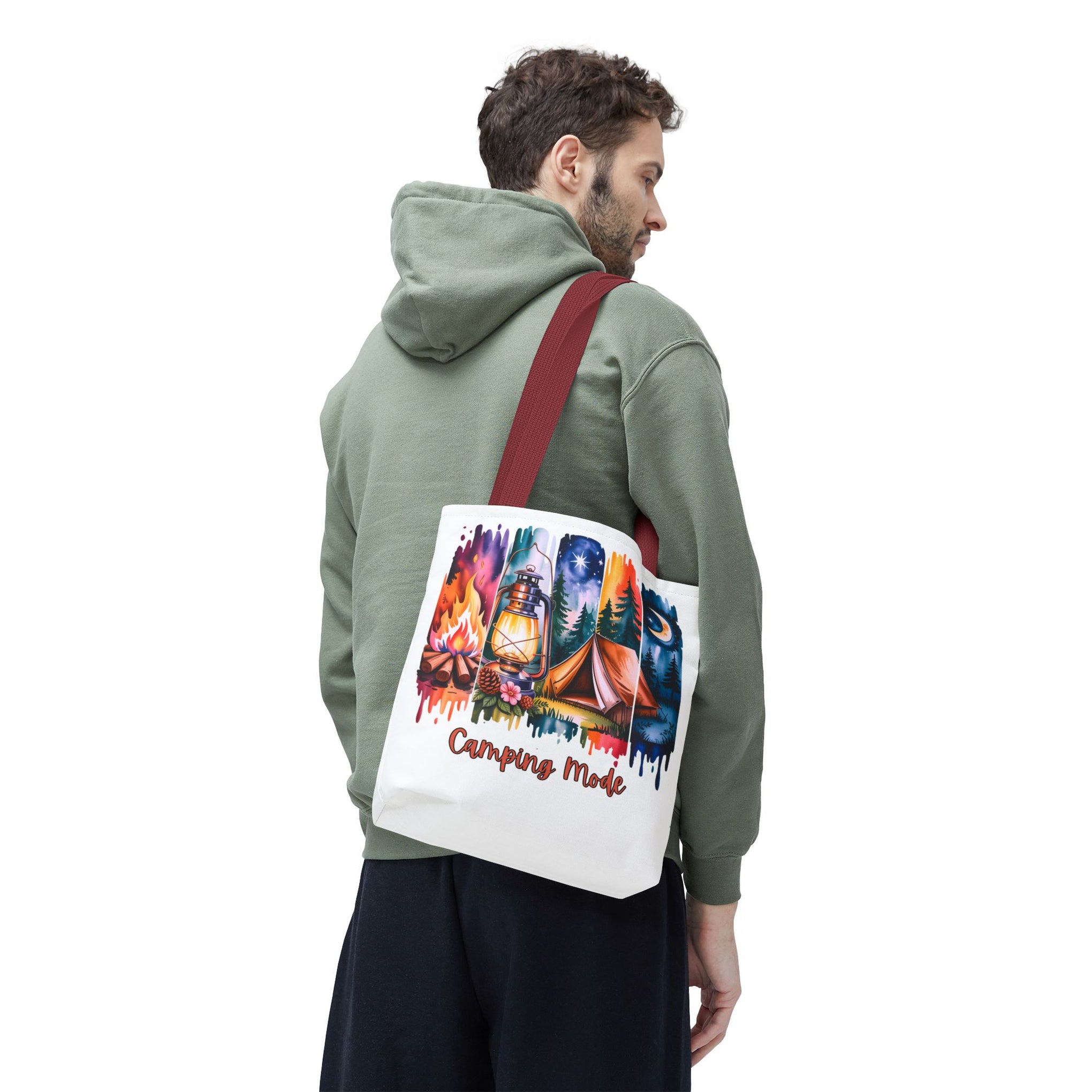 Camping Mode brush stroke Tote Bag