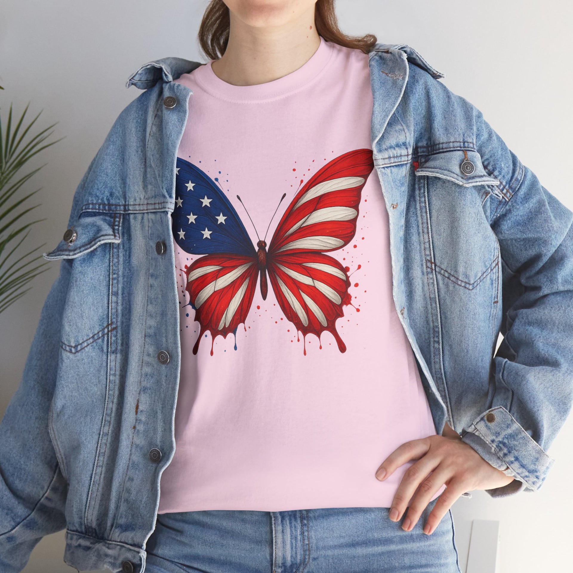 Butterfly decorated with American Flag