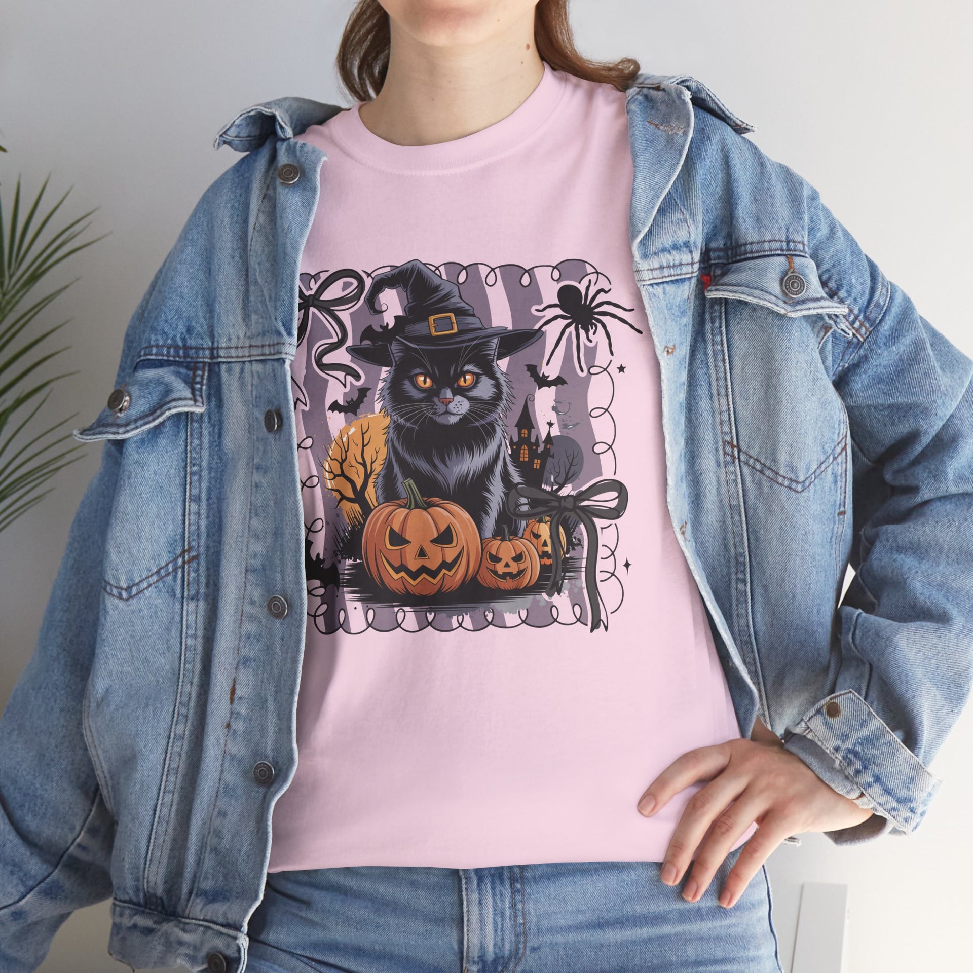 Preppy Black Cat, Retro Halloween shirt