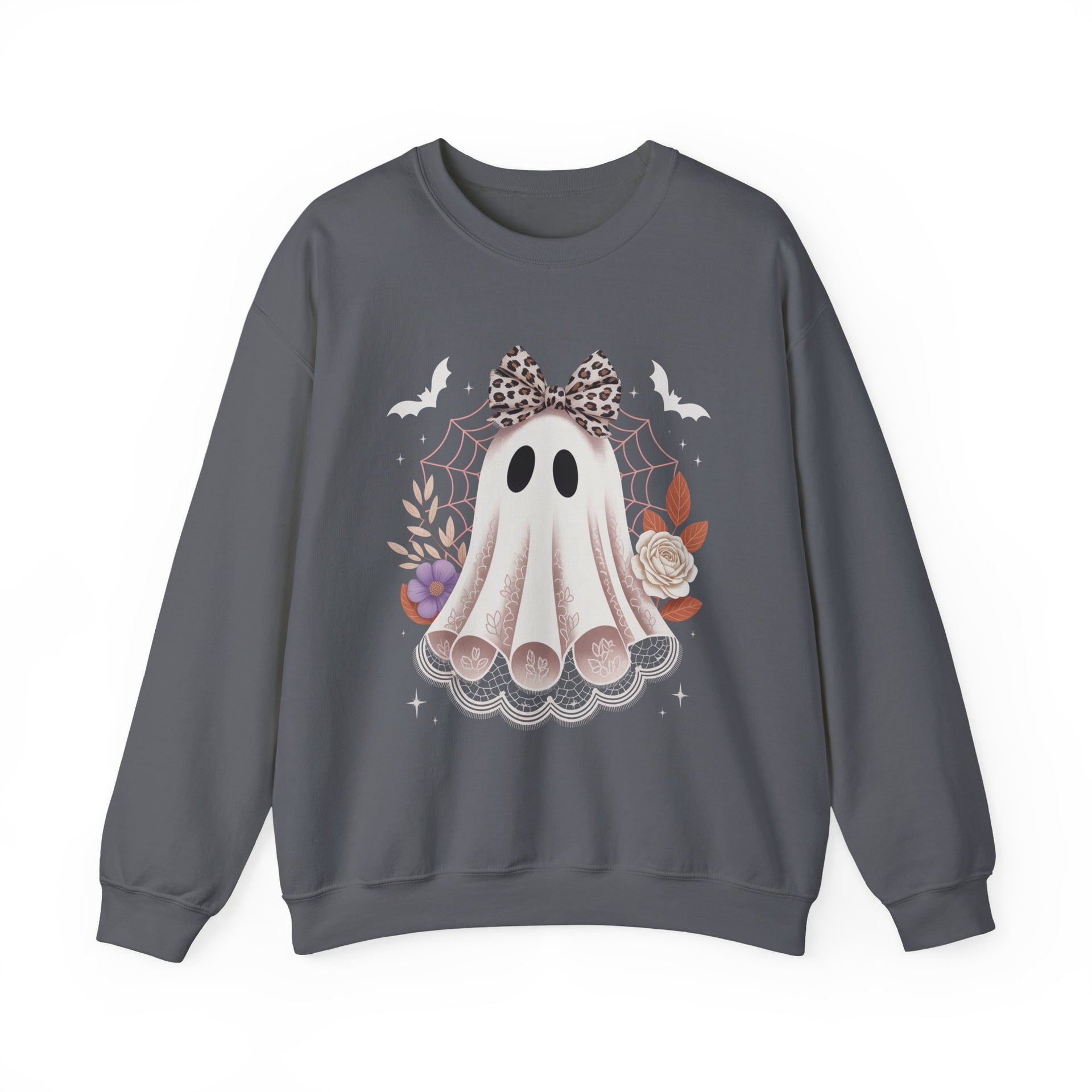 Spooky Season, Coquette Ghost Sweatshirt, Halloween Sweatshirt