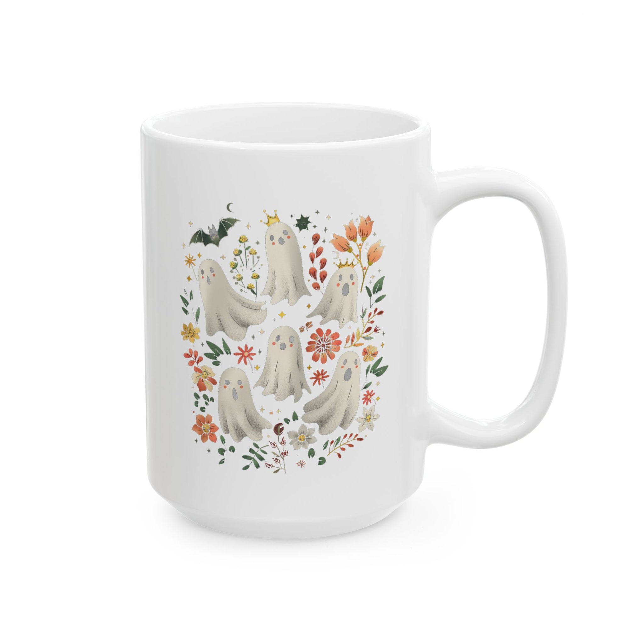 Ghost Spooky Season Pumpkin Halloween Coffee Cup