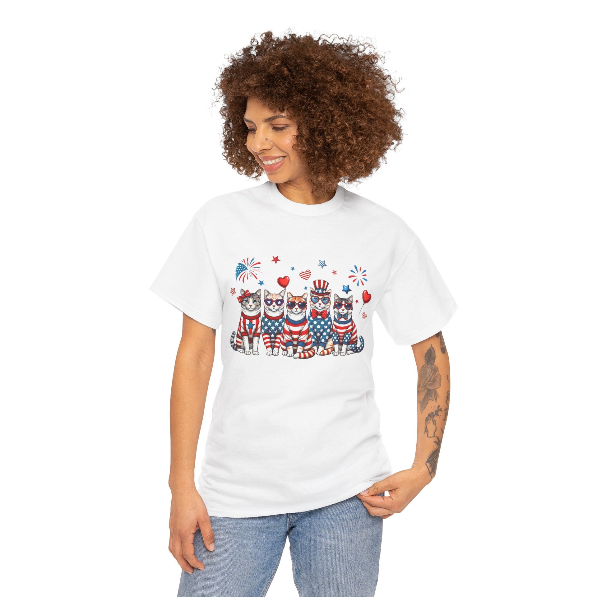 4th of July Patriotic Cat Design