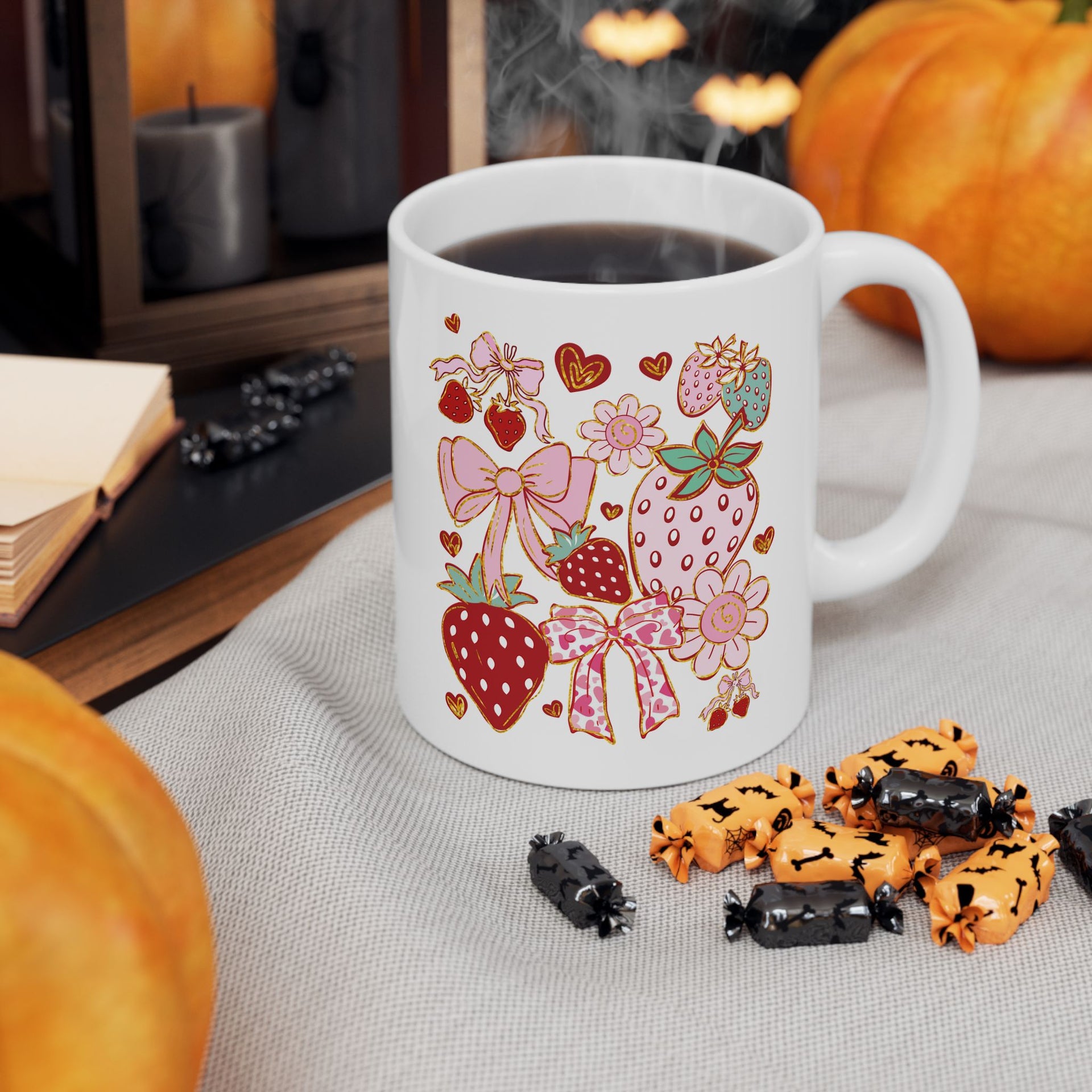 Boho Strawberry Coquette Cup