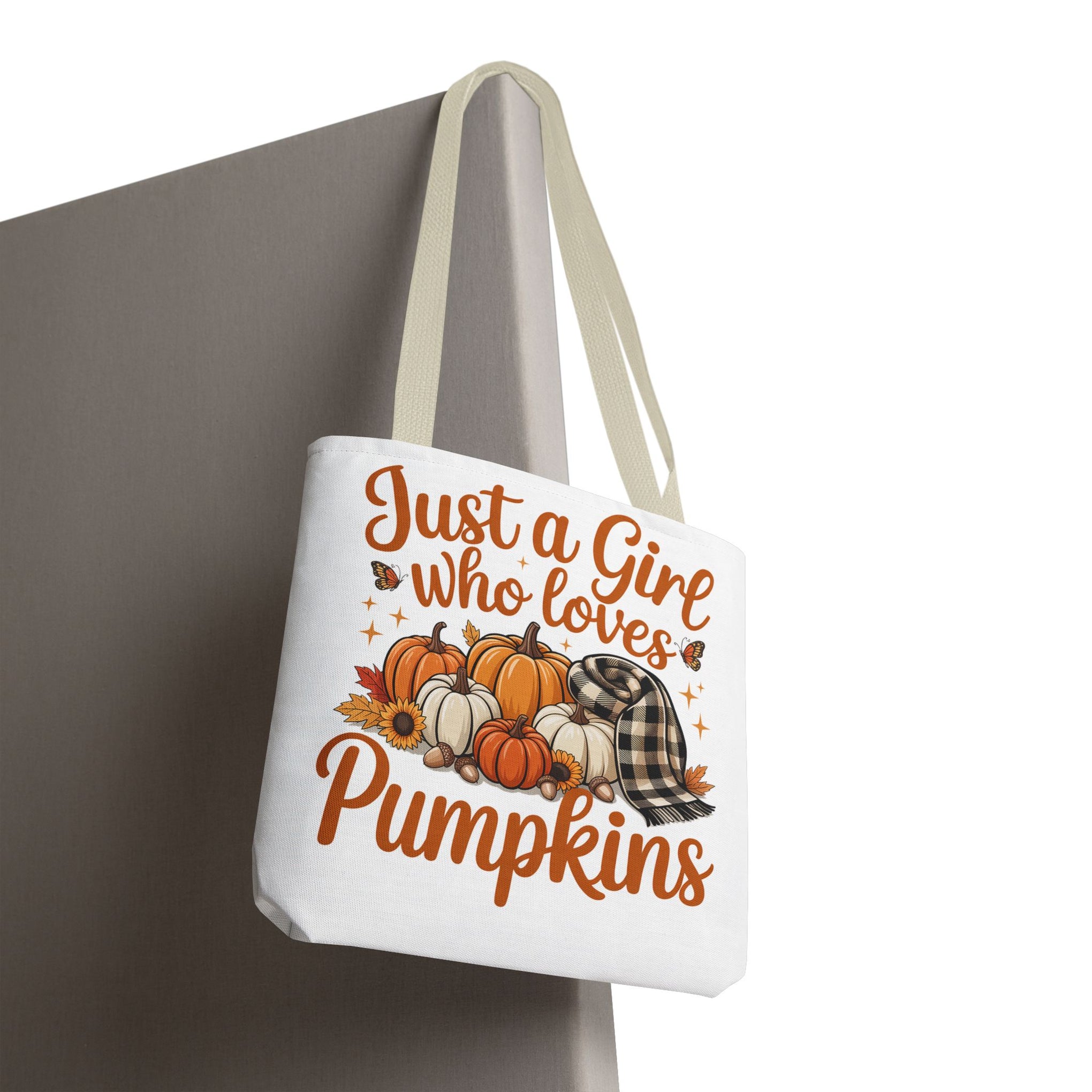 Just a Girl Who Loves Pumpkins, Fall , Retro Halloween Bag, Cute Halloween Must Halloween, Retro Halloween Bag