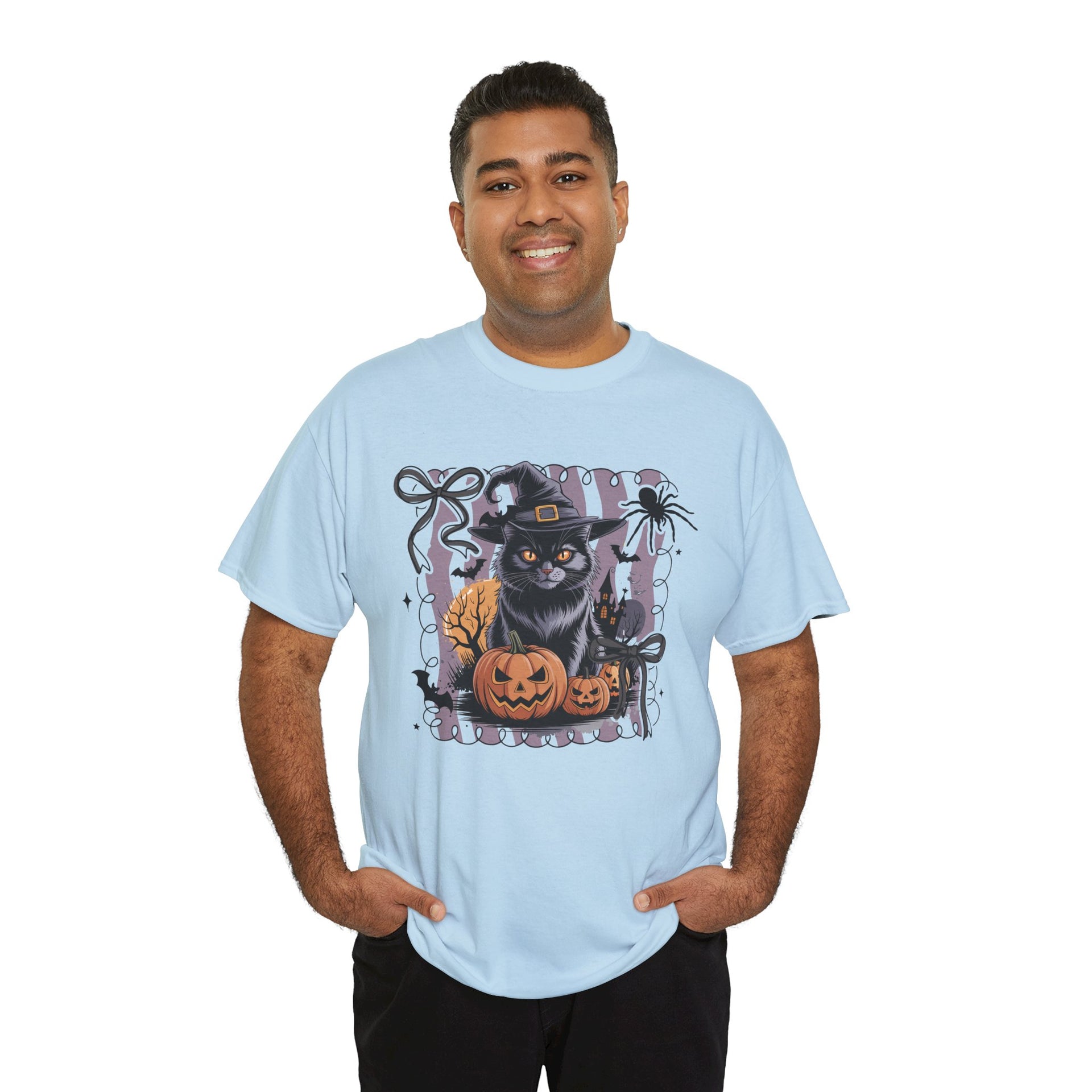 Preppy Black Cat, Retro Halloween shirt