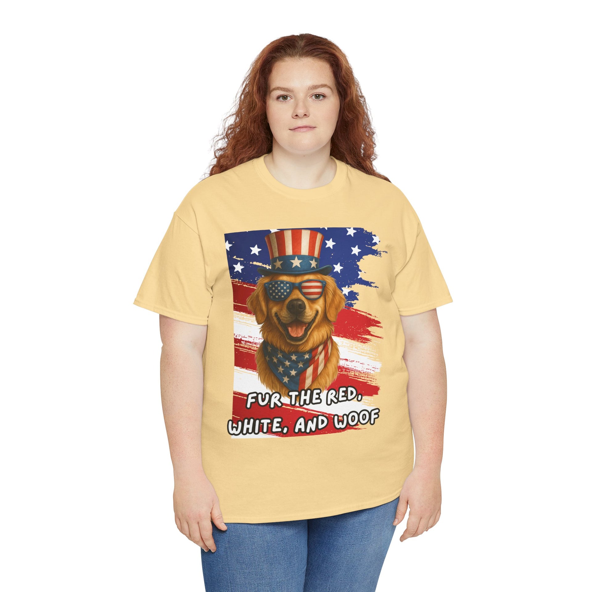 Fur the red, white and woof