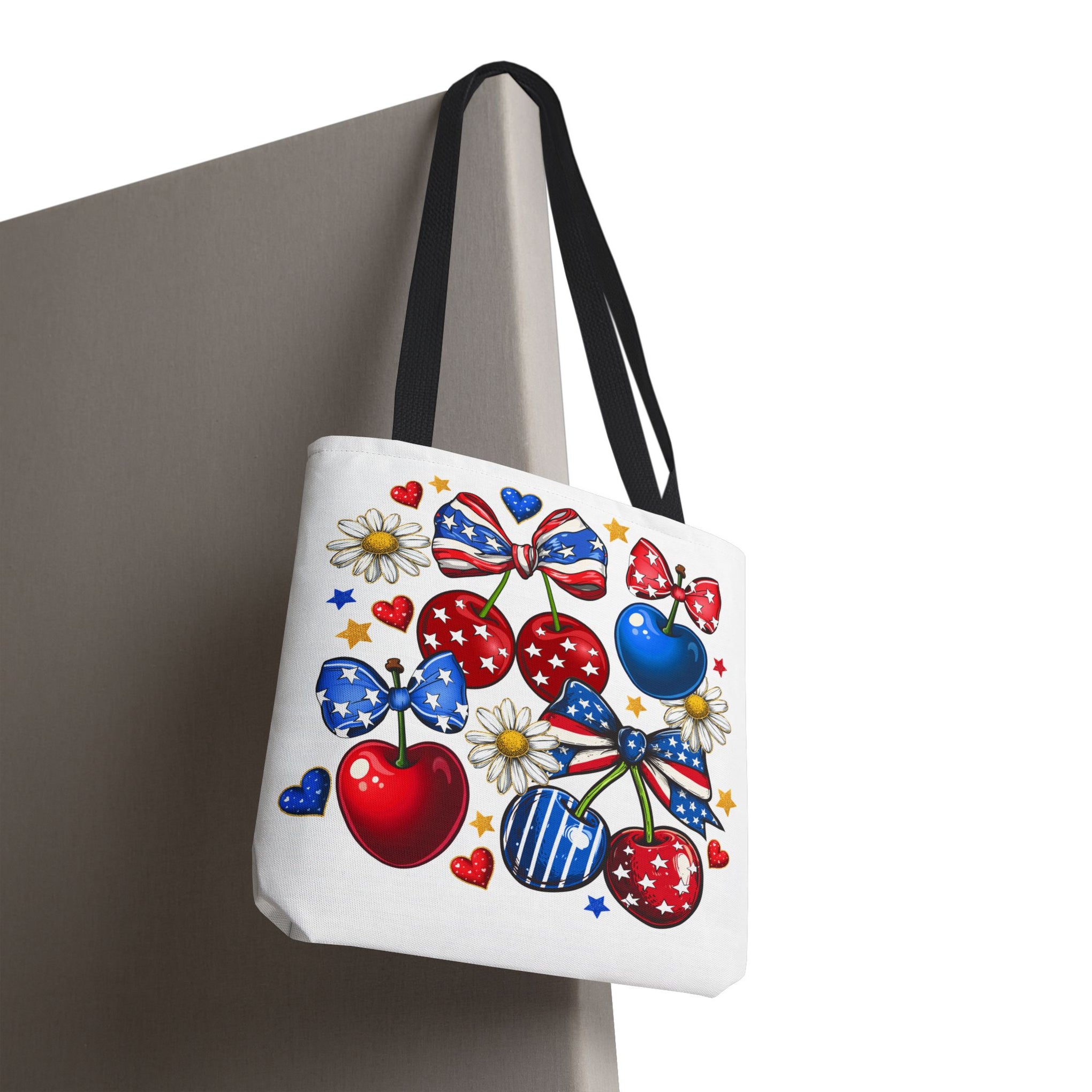Patriotic Cherry Png, 4th of July Bag