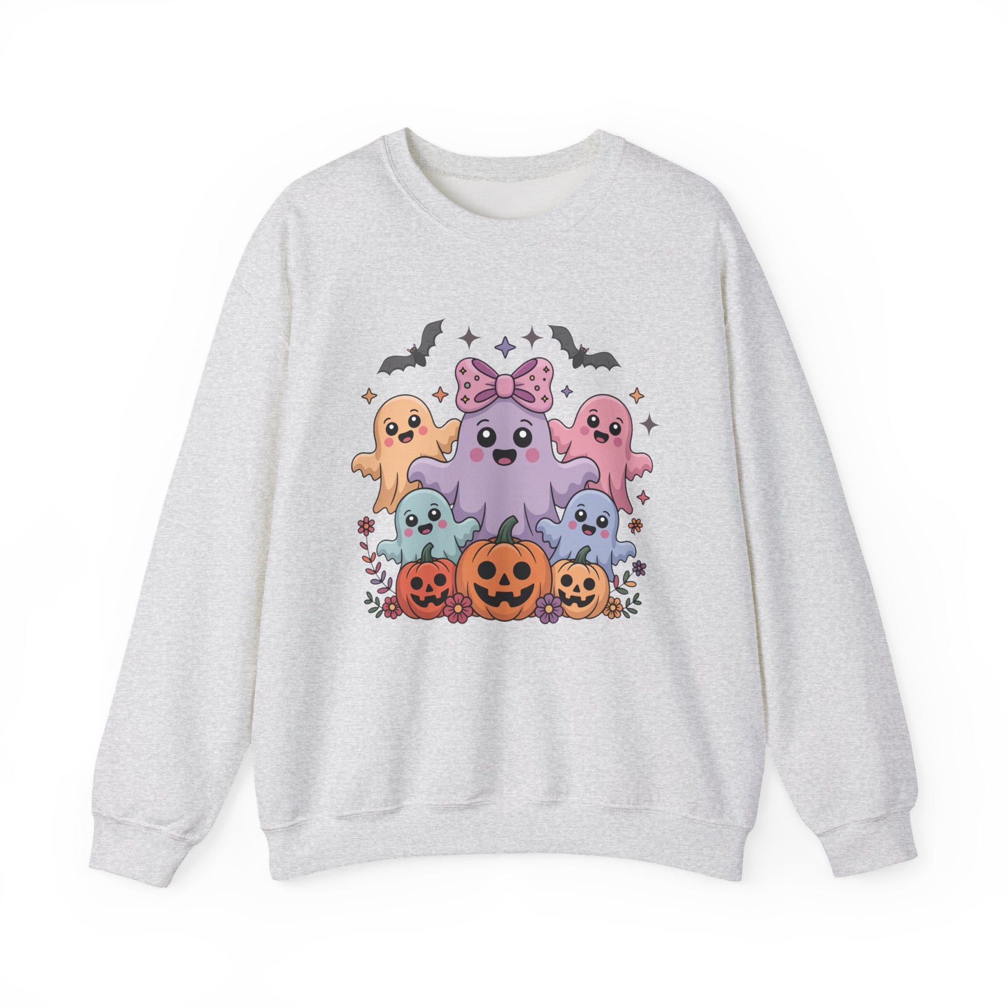 Iridescent Coquette Ghost Halloween Sweatshirt