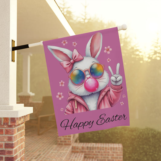 Happy Easter...Whimsical Garden Banner, Playful Outdoor Sign, Dragon Decoration, Unique Yard Art, Sarcastic Home Décor, Garden Humor