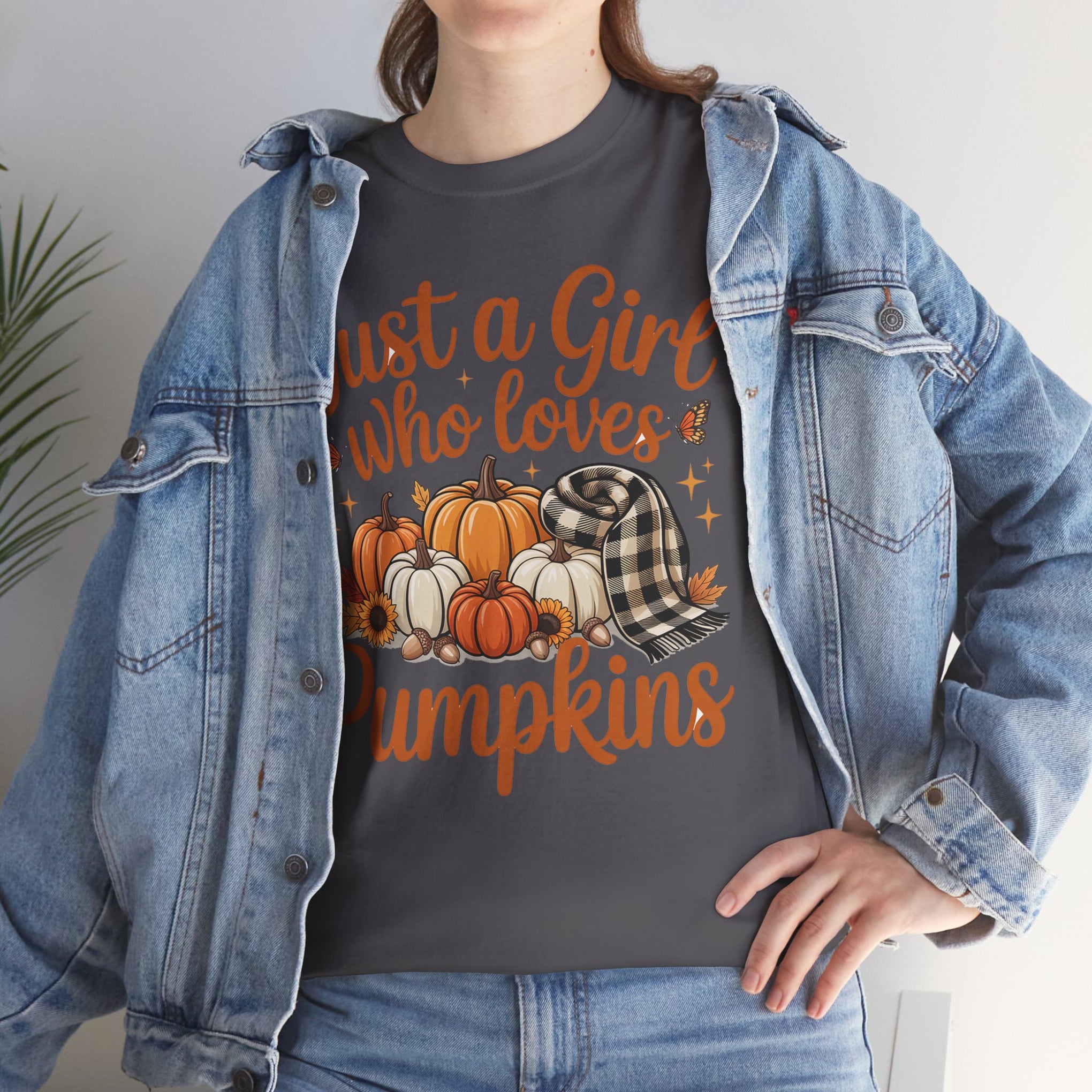 Just a Girl Who Loves Pumpkins, Fall  Shirt, Halloween, Halloween Shirt
