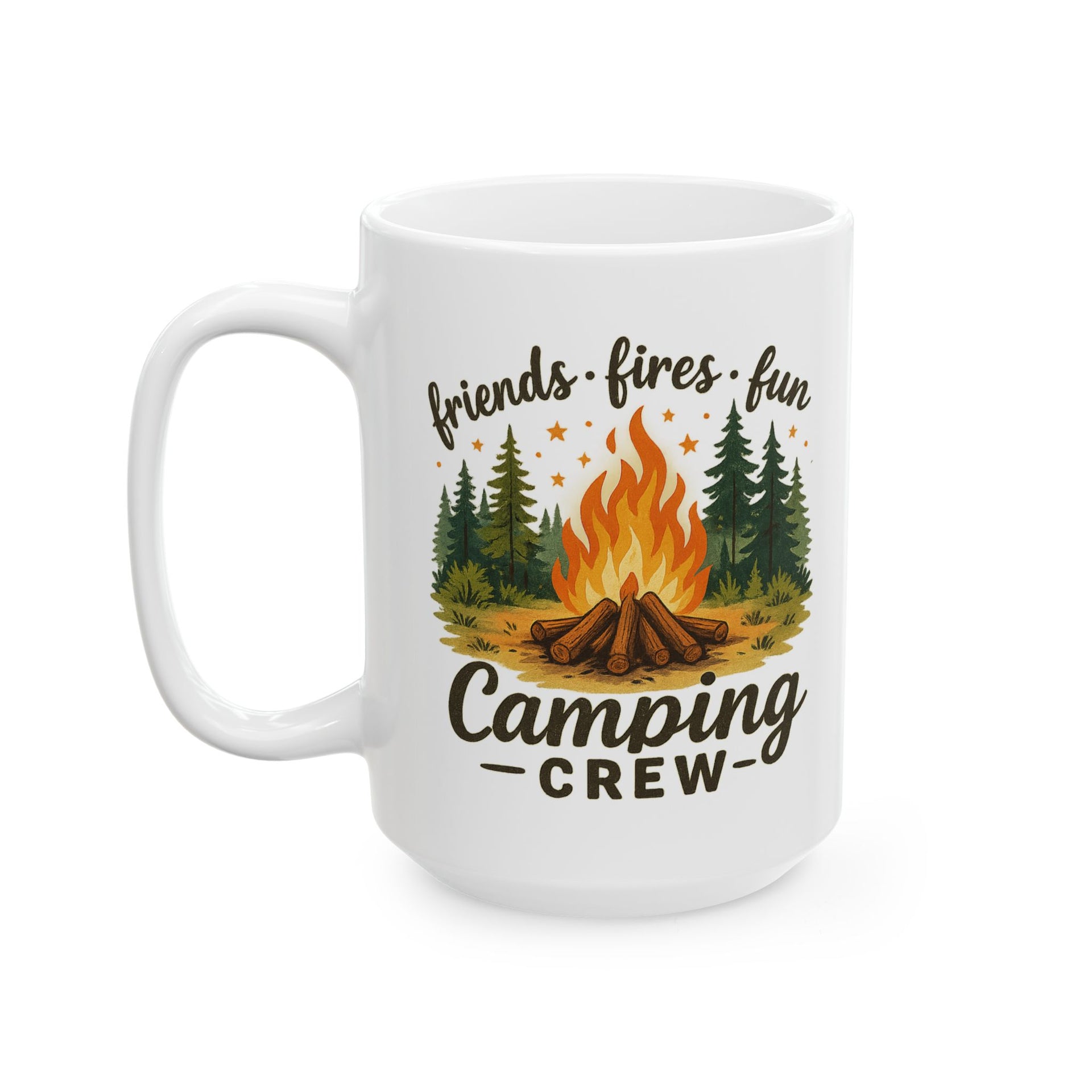 Friends Fires Fun camping Crew Mug