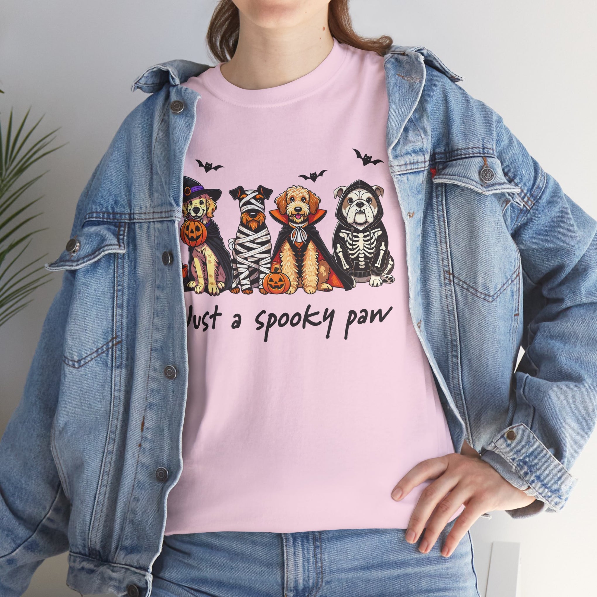 Just a Spooky Paw | Funny Halloween Dog Shirt