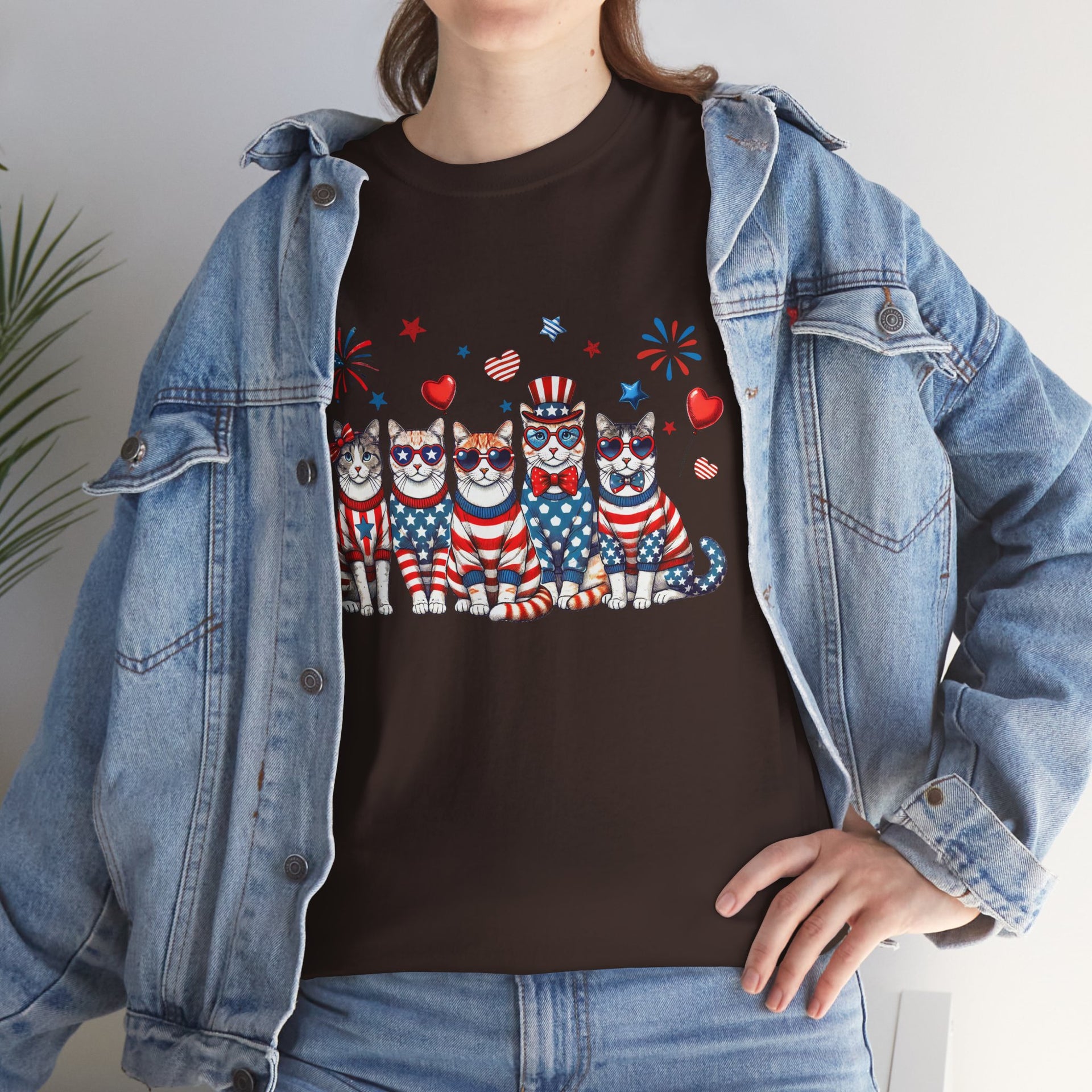 4th of July Patriotic Cat Design