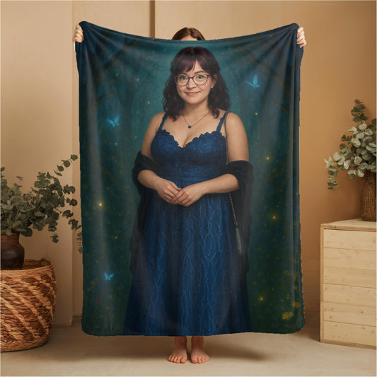 Custom Polyester Blanket, 3 sizes to choose from - Cozy Nature-Inspired Throw for Kids & Family