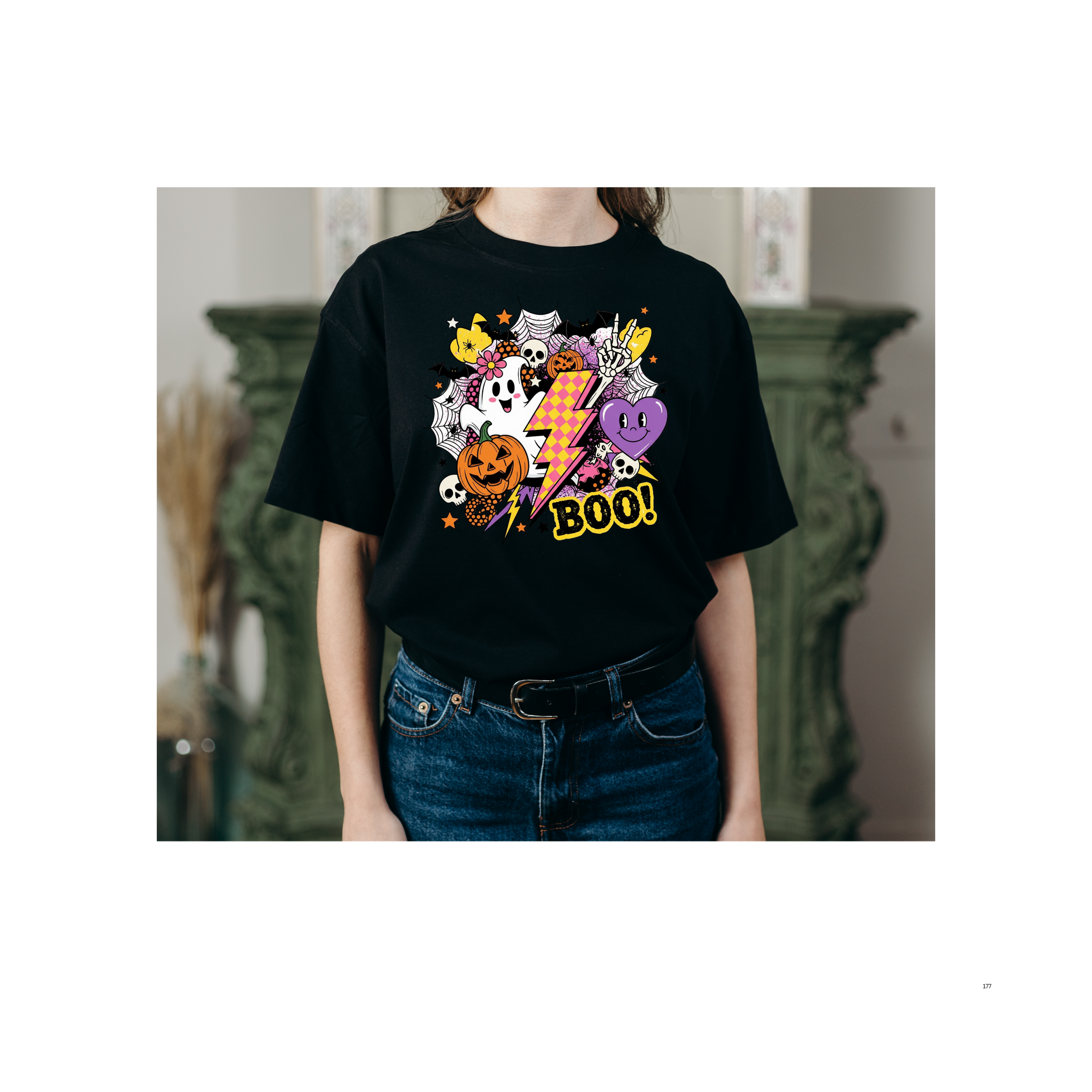 Halloween Boo Unisex Softstyle T-Shirt, Cute Ghost Tee, Spooky Vibes, Perfect for Halloween Parties, Casual Wear, Trick or Treat