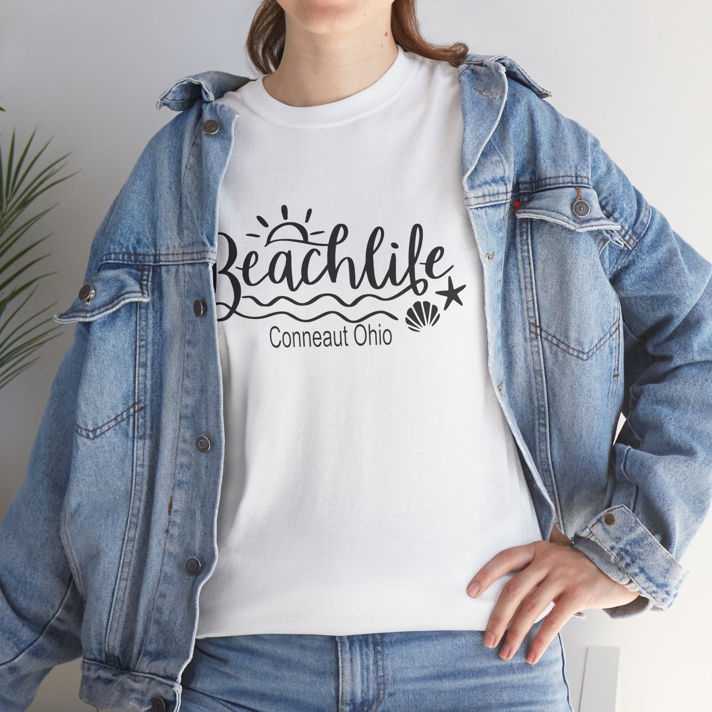 Beach Life Conneaut Ohio Tee Shirt, Home Town Gift, Unisex Cotton Shirt,Home Town Love, Comfy Apparel, Cozy Family Tee