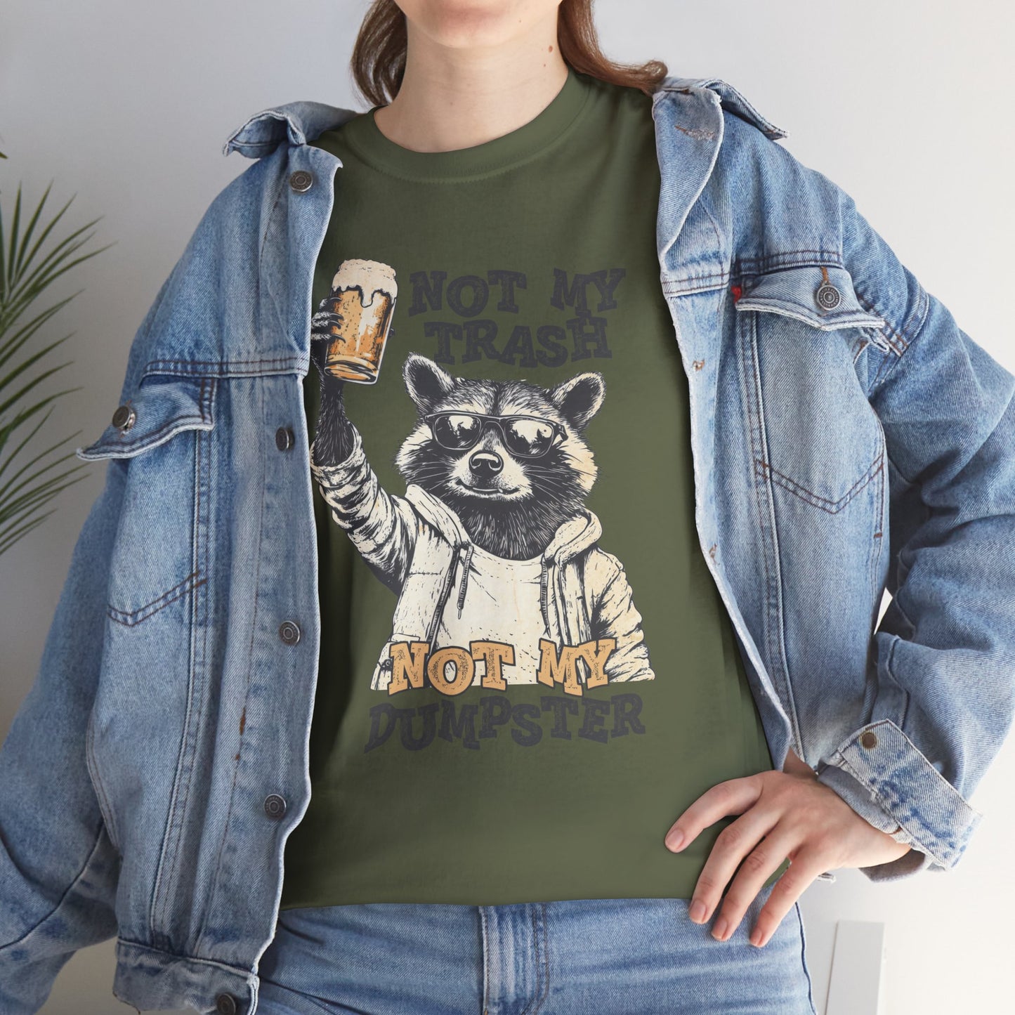 Not my trash not my dumpster, funny shirt, Tee Shirt, Unisex Gildan Cotton Shirt, Cozy Family Tee