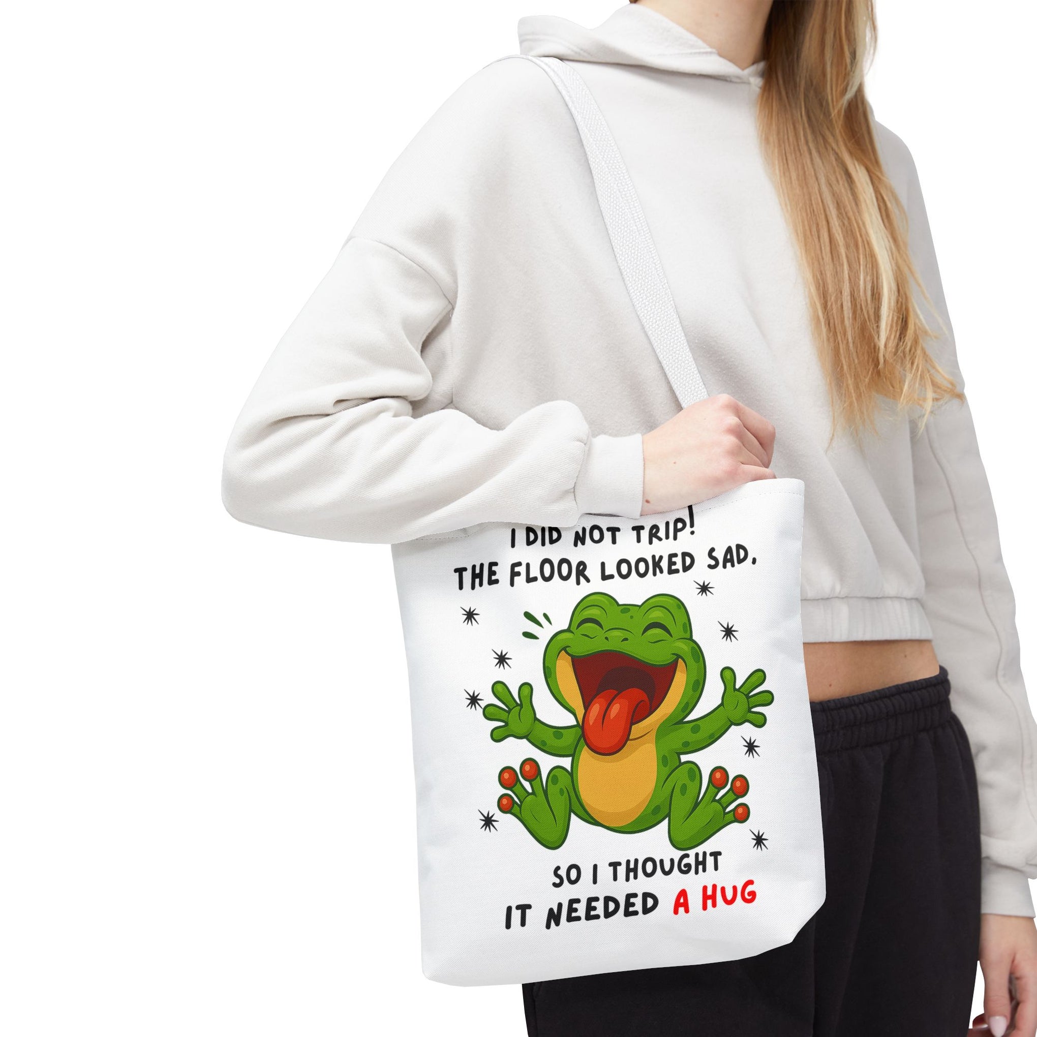I did not trip the floor looked sad so I thought it needed a hug Summer bag