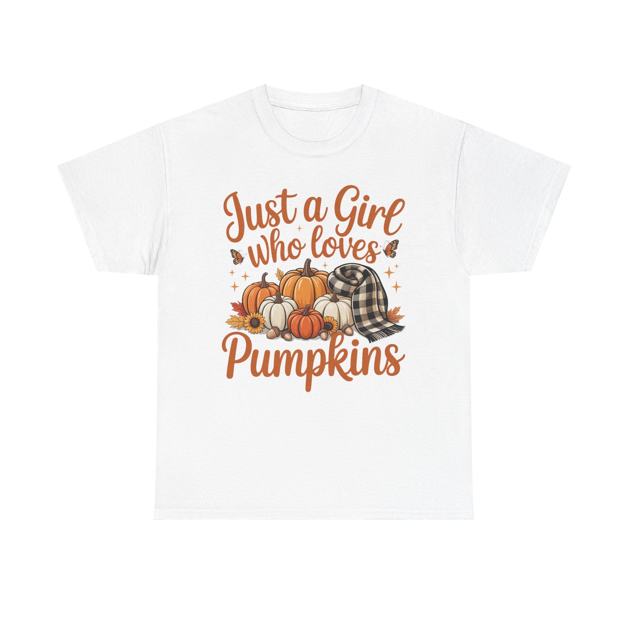 Just a Girl Who Loves Pumpkins, Fall  Shirt, Halloween, Halloween Shirt