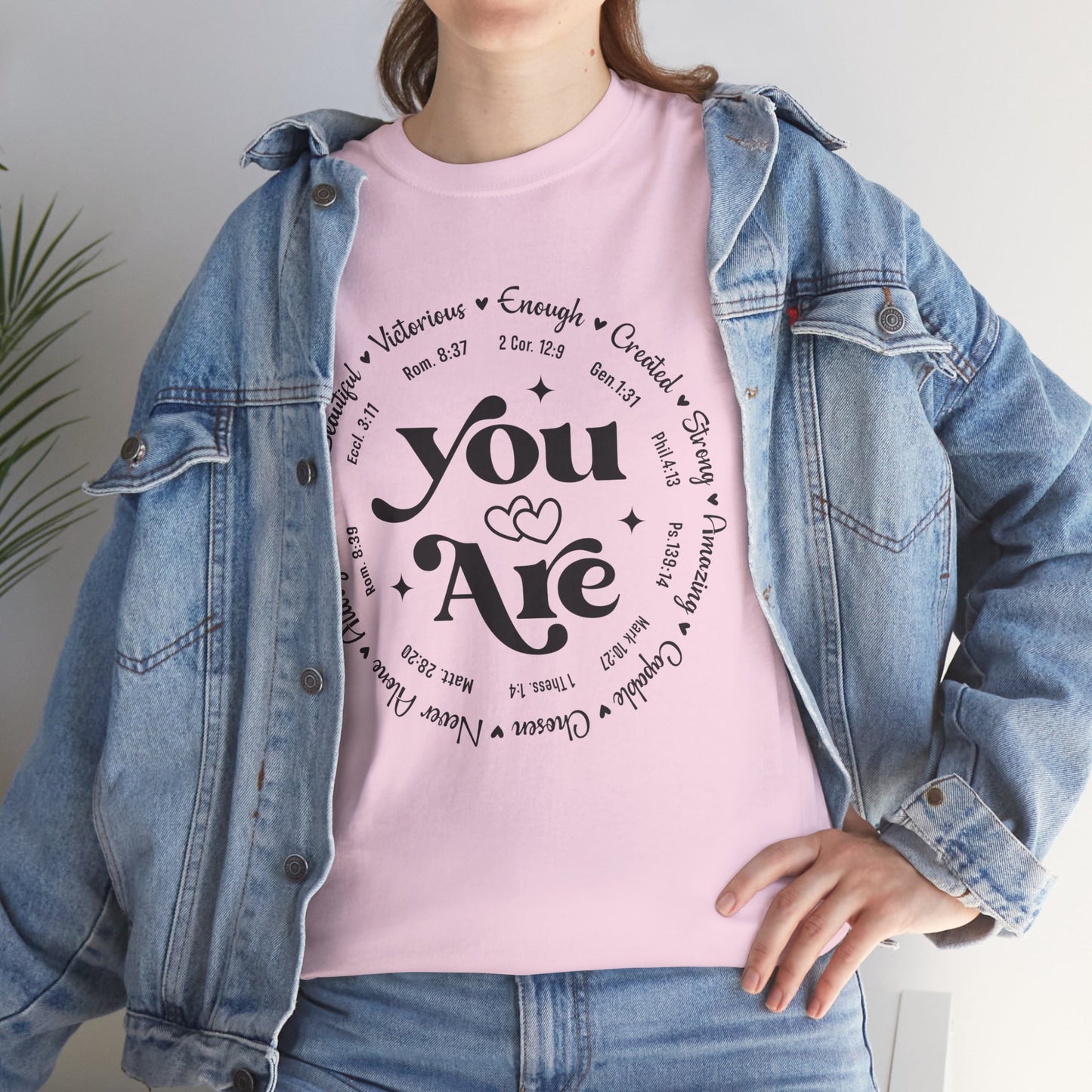 You Are Enough, Created, Strong, Amazing, Capable, Chosen, Never Alone, Loved, Beautiful, Victorious