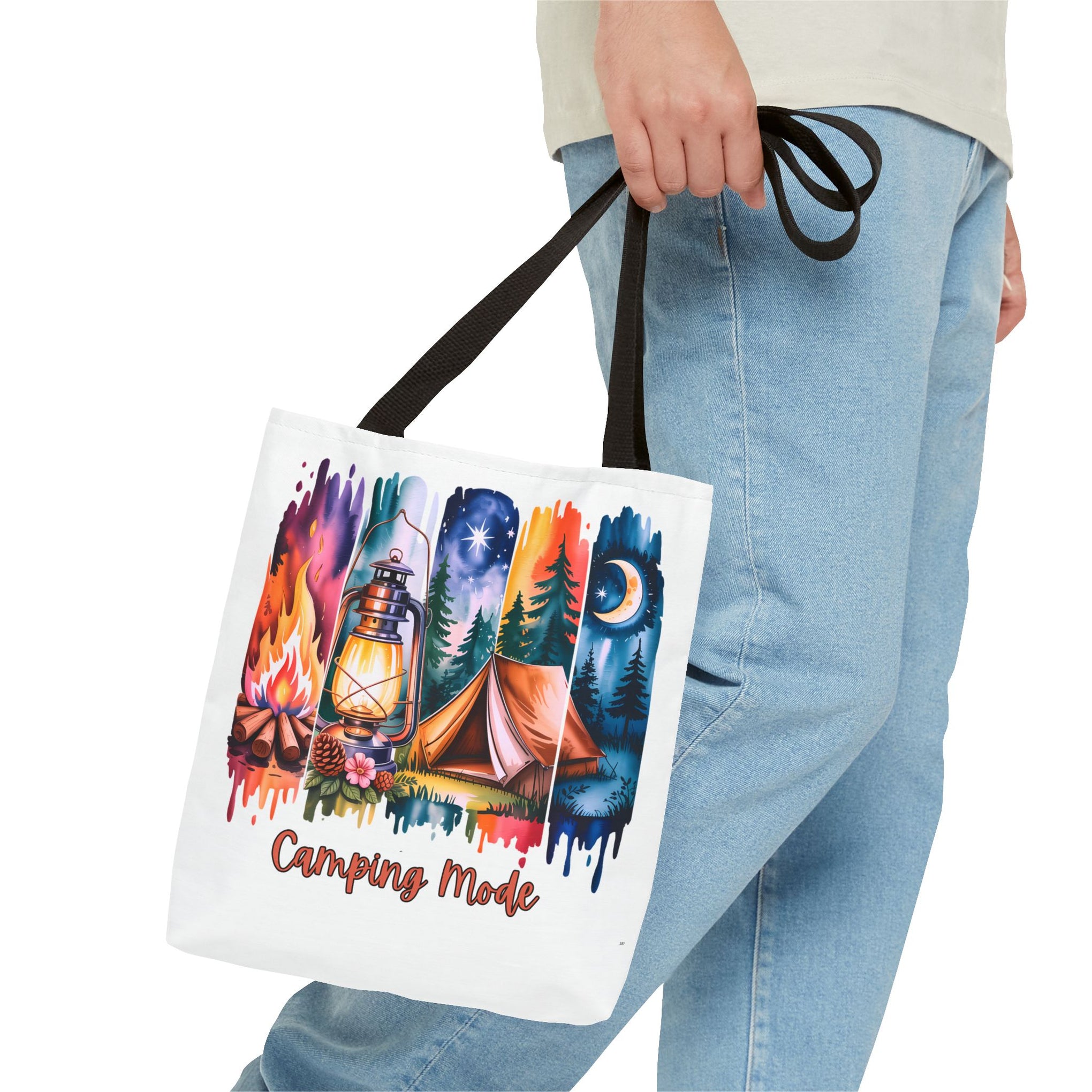 Camping Mode brush stroke Tote Bag