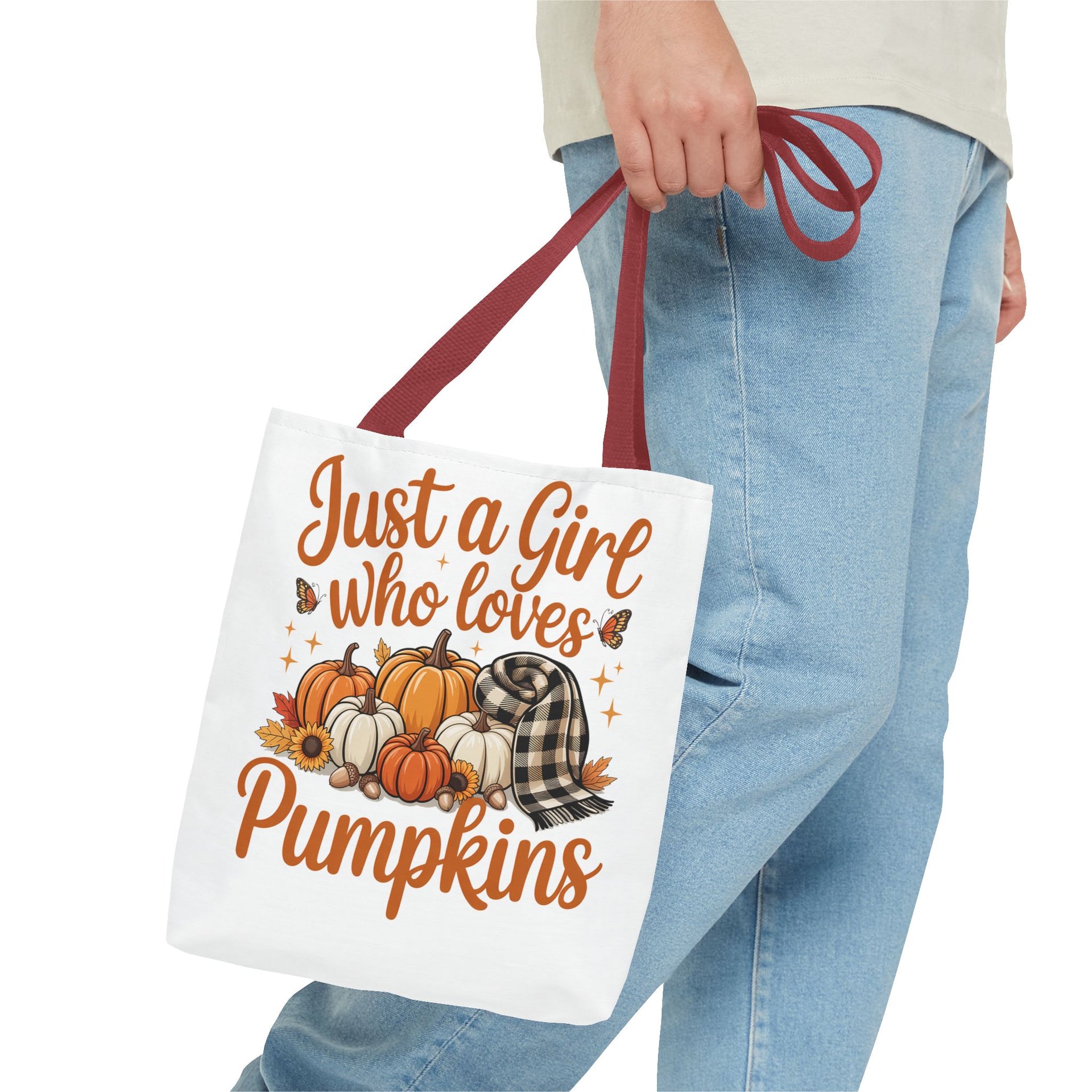Just a Girl Who Loves Pumpkins, Fall , Retro Halloween Bag, Cute Halloween Must Halloween, Retro Halloween Bag