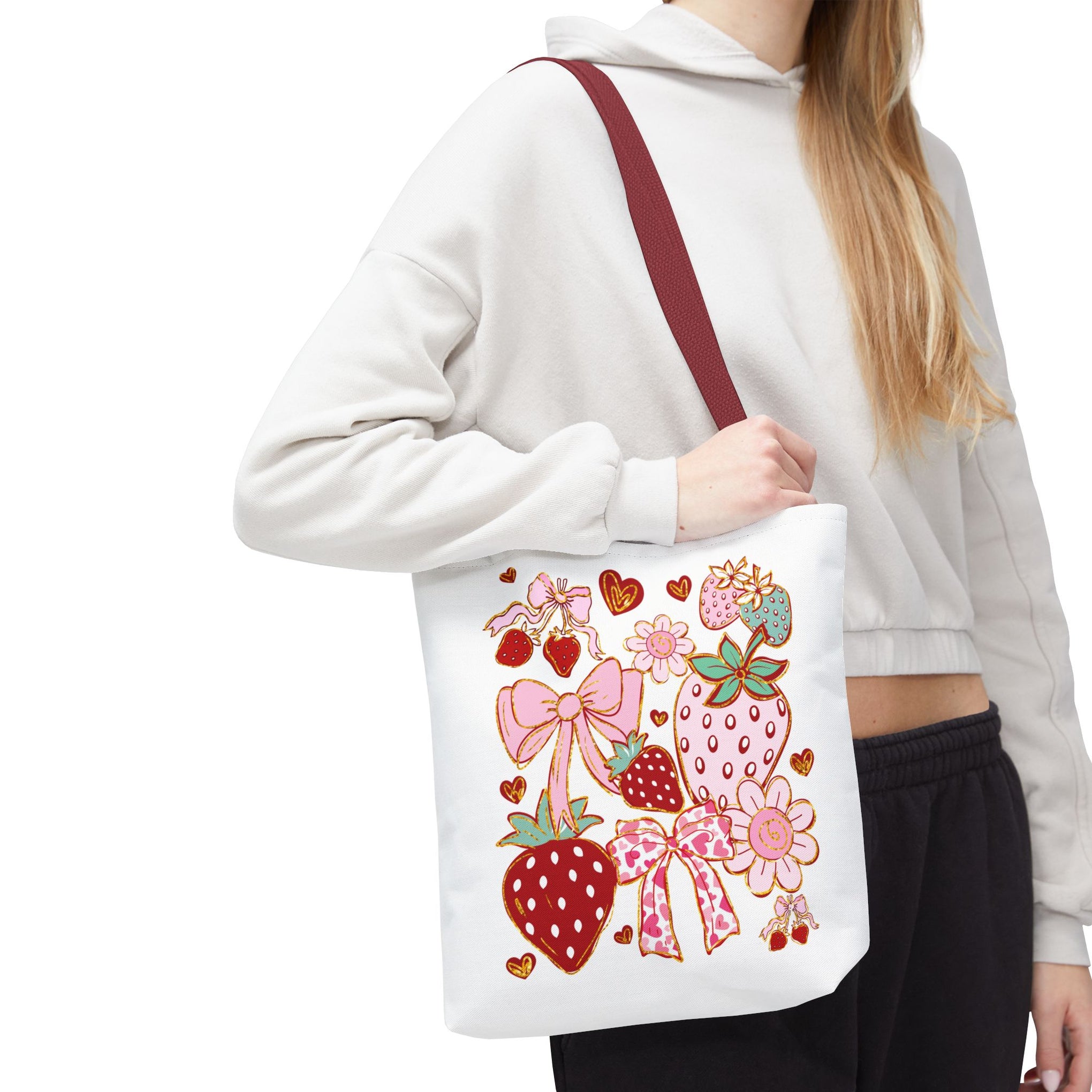Boho Strawberry Coquette Bag