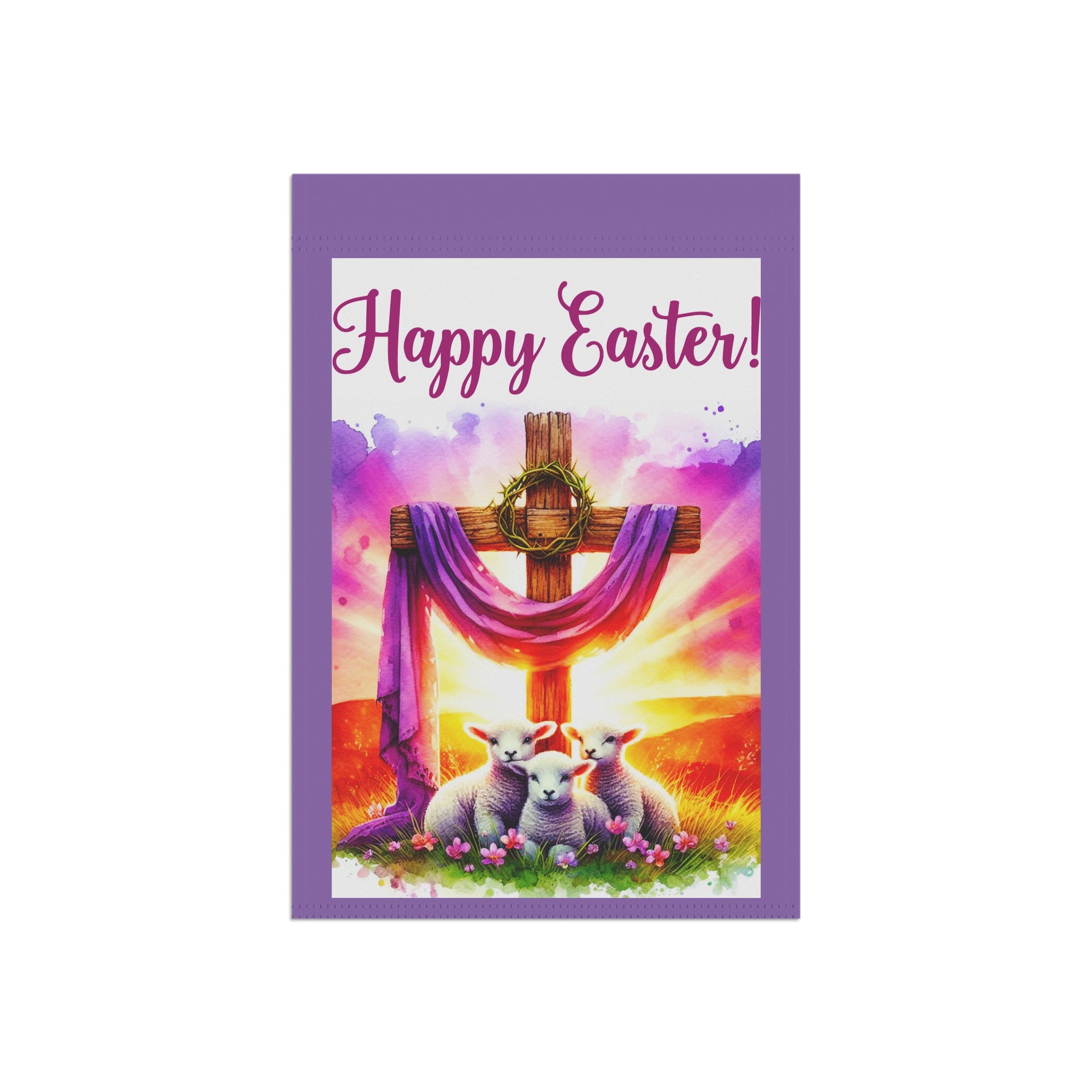 Happy Easter Whimsical Garden Banner, Playful Outdoor Sign, Dragon Decoration, Unique Yard Art, Sarcastic Home Décor, Garden Humor