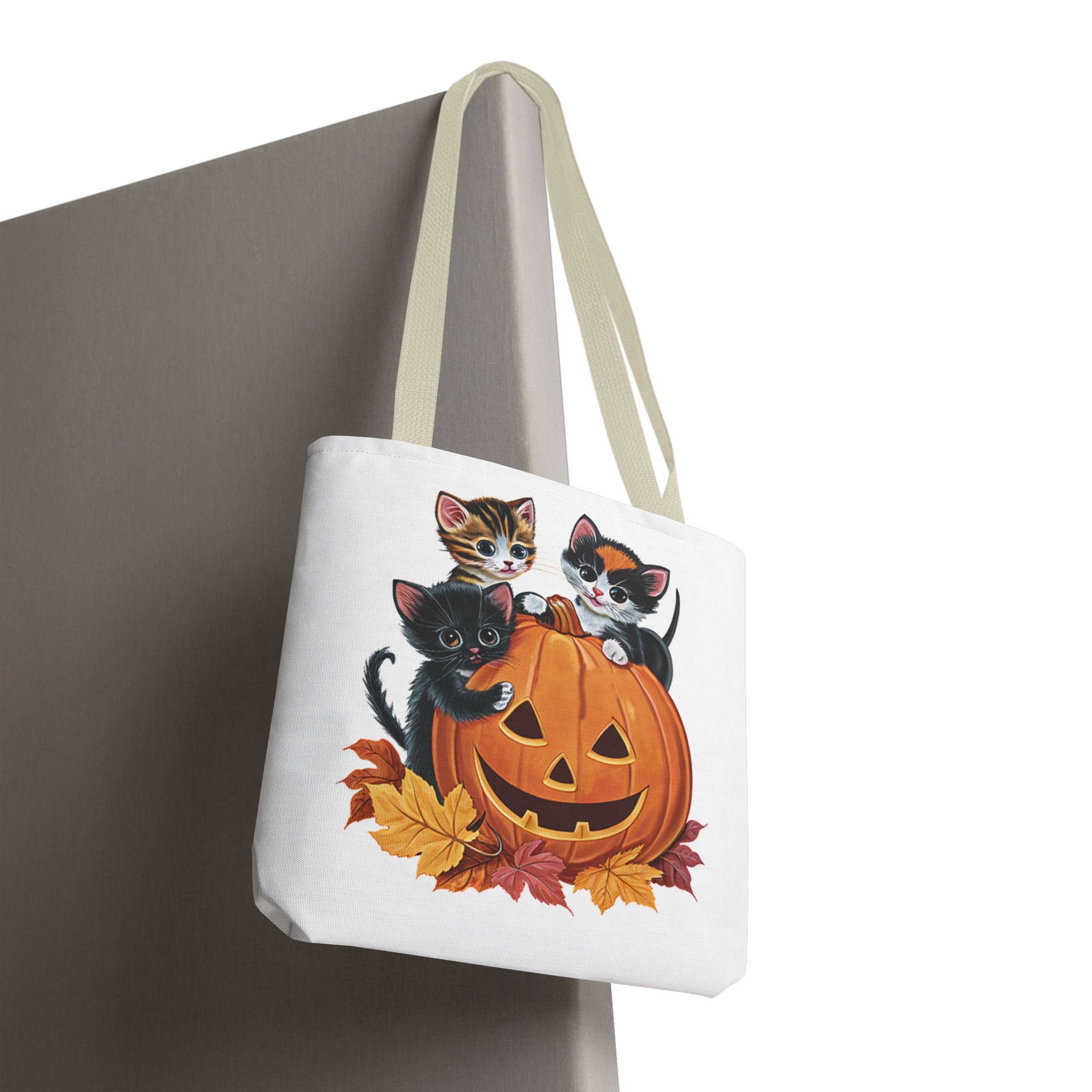 Cute Kittens Halloween Pumpkin Bag, Cute Halloween, Retro Halloween Bag