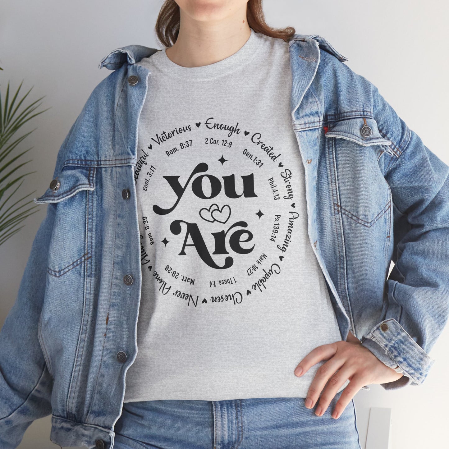 You Are Enough, Created, Strong, Amazing, Capable, Chosen, Never Alone, Loved, Beautiful, Victorious