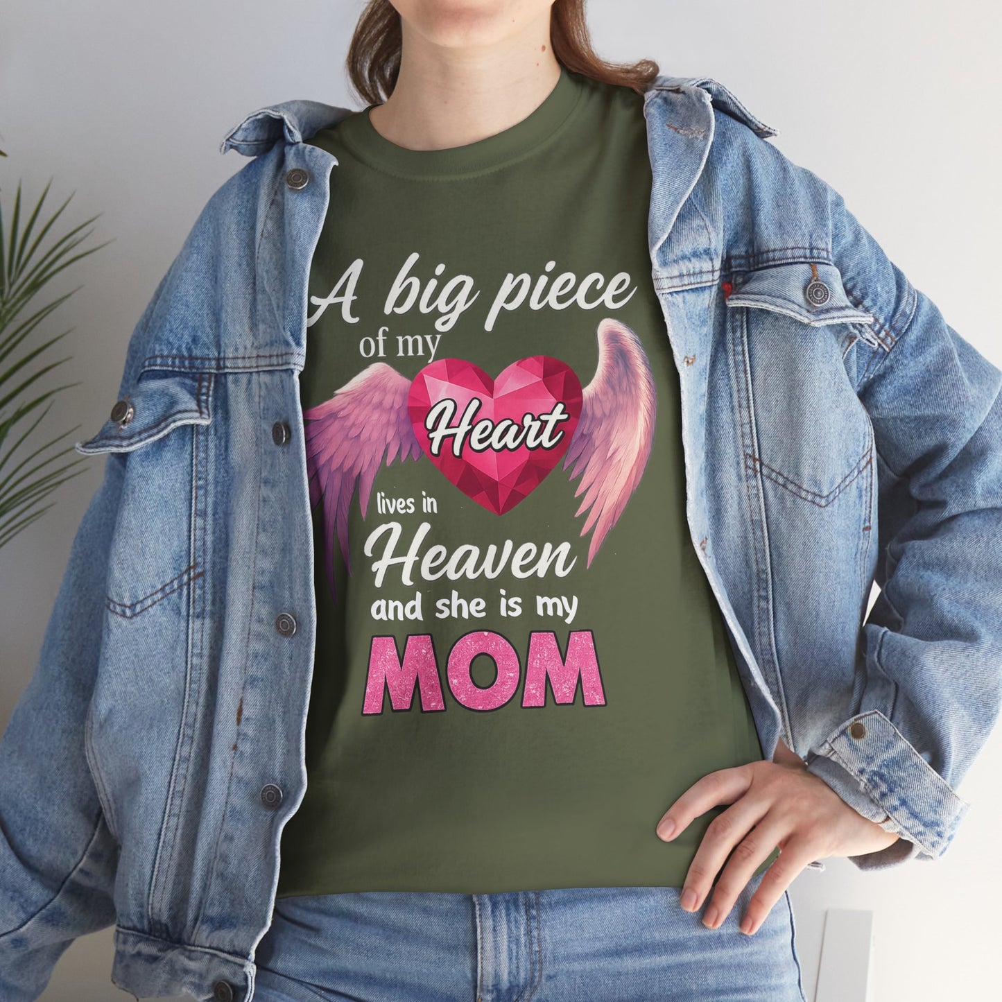 A Big Piece Of My Heart Lives In Heaven And She Is My Mom