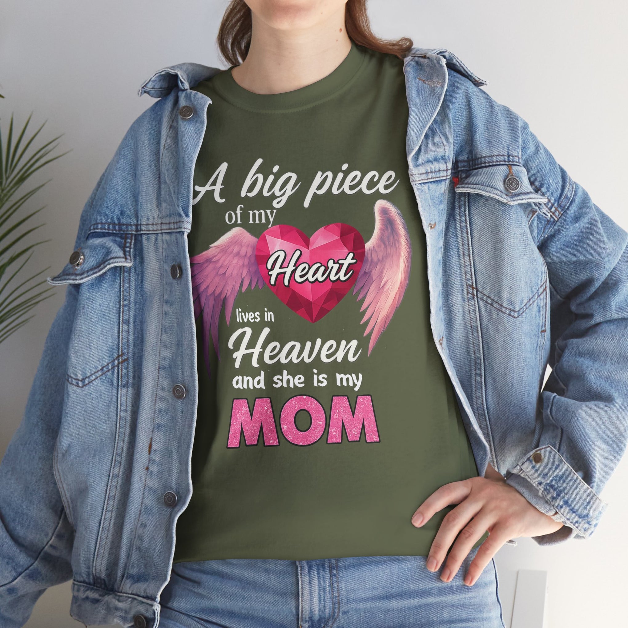 A Big Piece Of My Heart Lives In Heaven And She Is My Mom