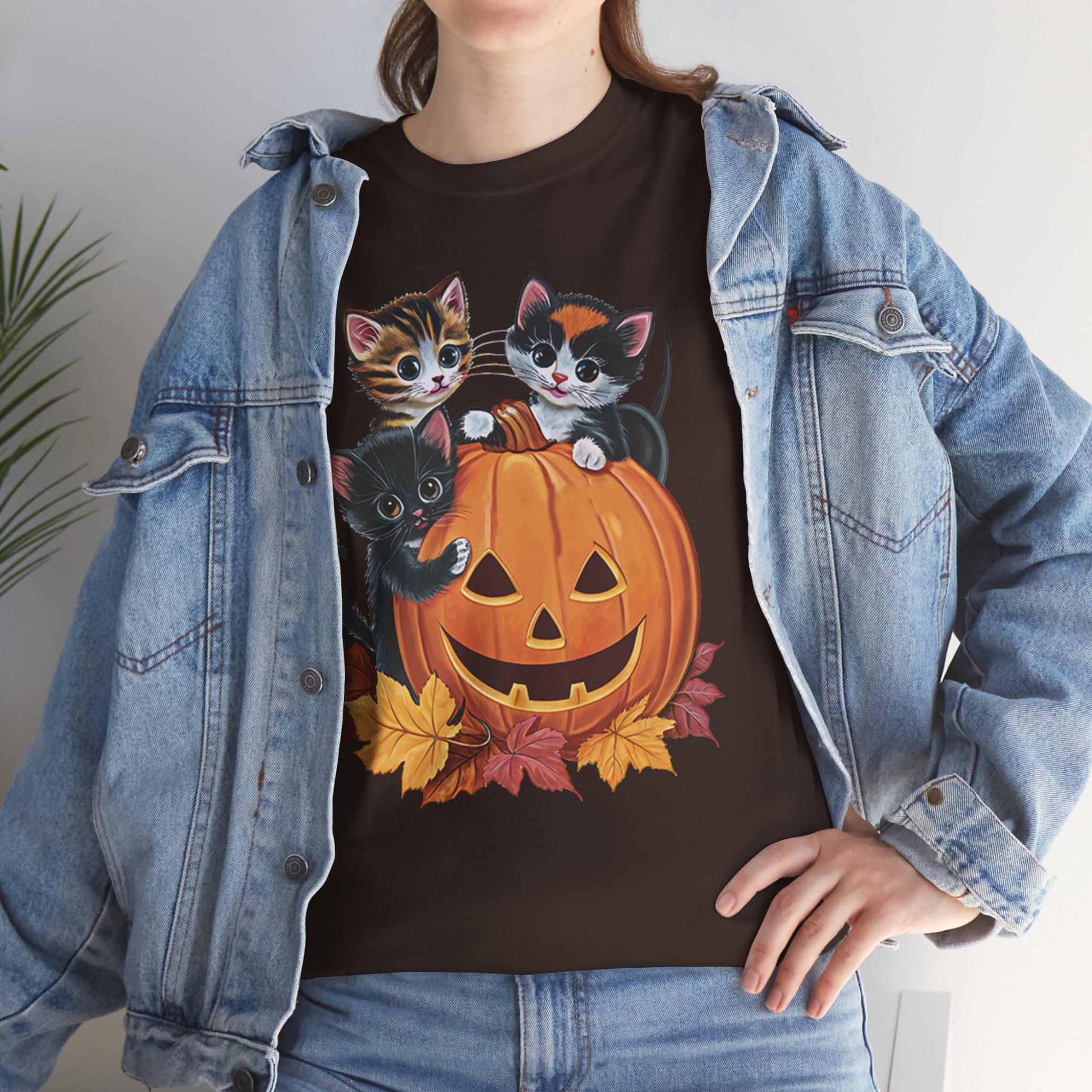 Cute Kittens Halloween Pumpkin, Halloween Shirt