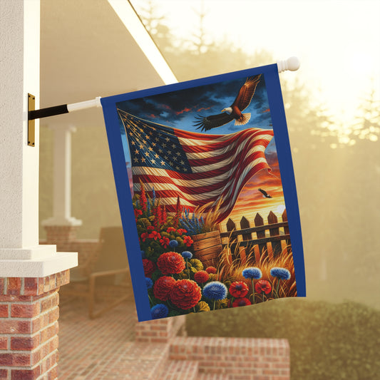 Beautiful Waving Flag With Eagle Whimsical Garden Banner, Playful Outdoor Sign, Dragon Decoration, Unique Yard Art, Sarcastic Home Décor, Garden Humor